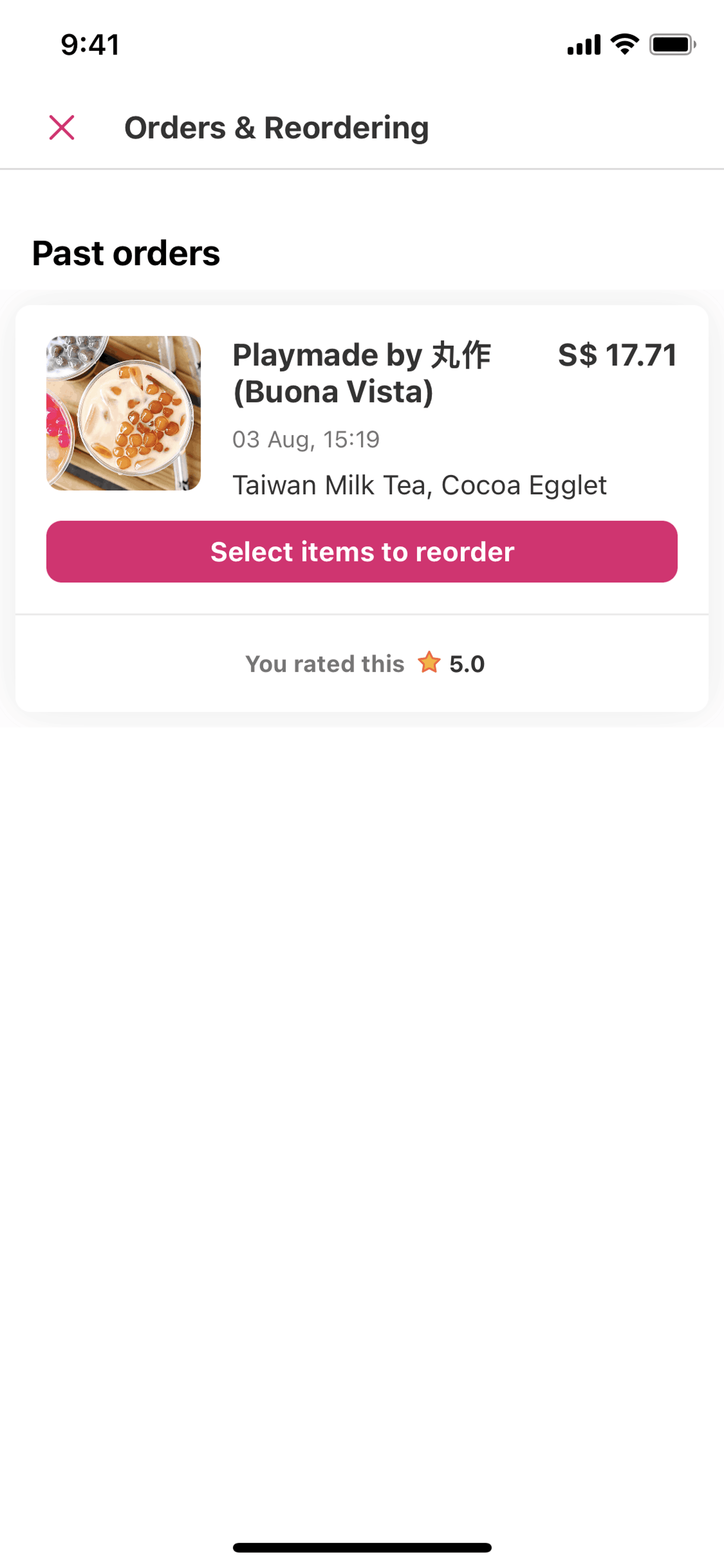 foodpanda iOS Food & Drink interface screenshot 21
