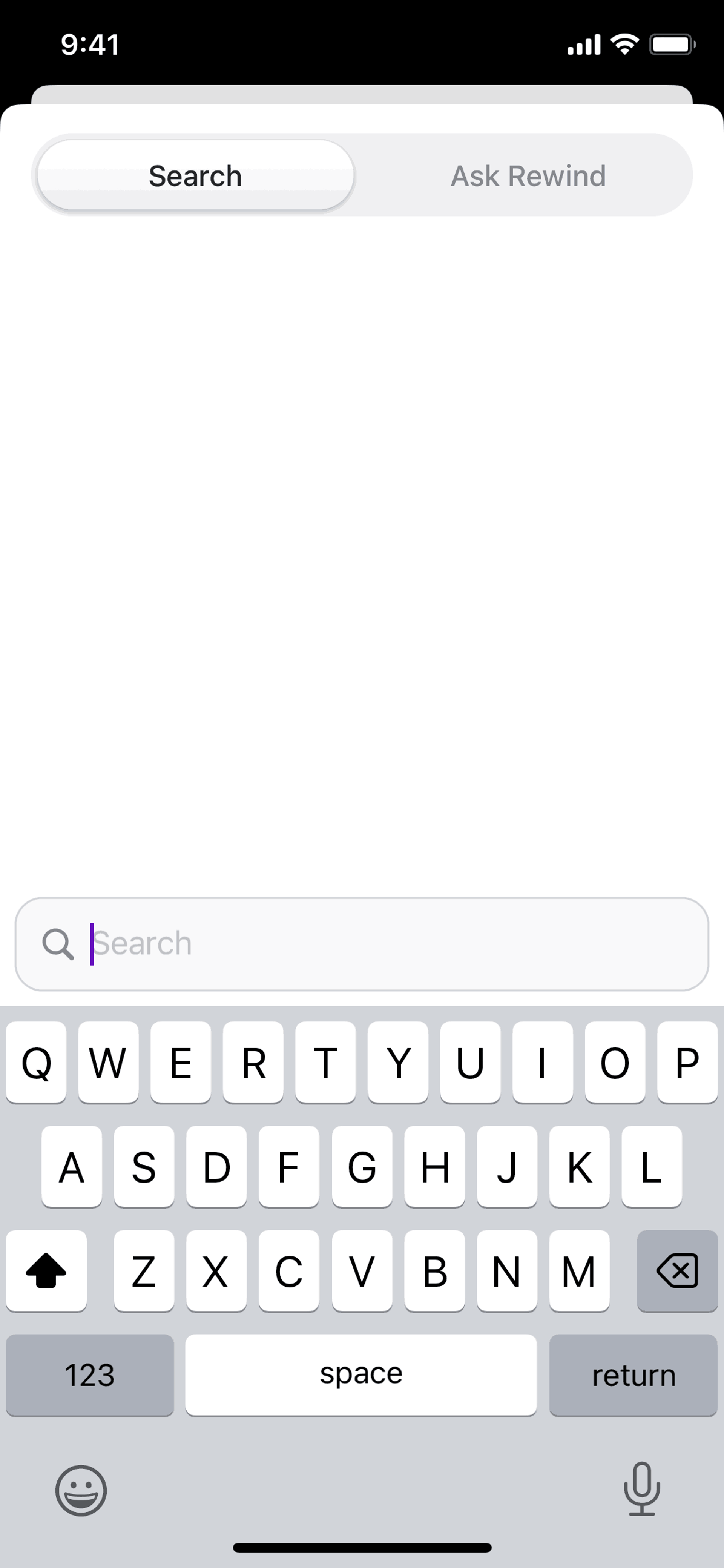 Rewind iOS AI interface screenshot 5