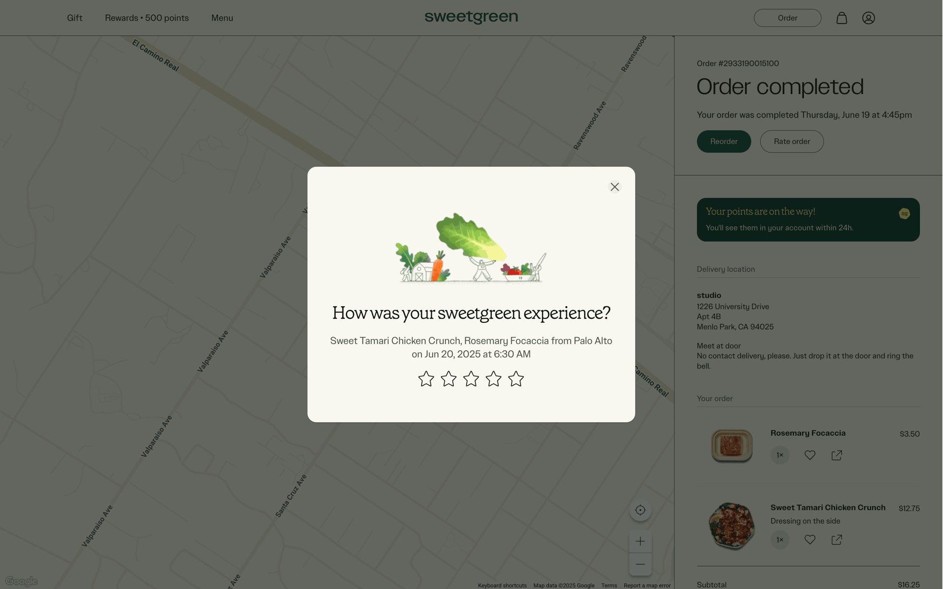 sweetgreen Web Food & Drink interface screenshot 10