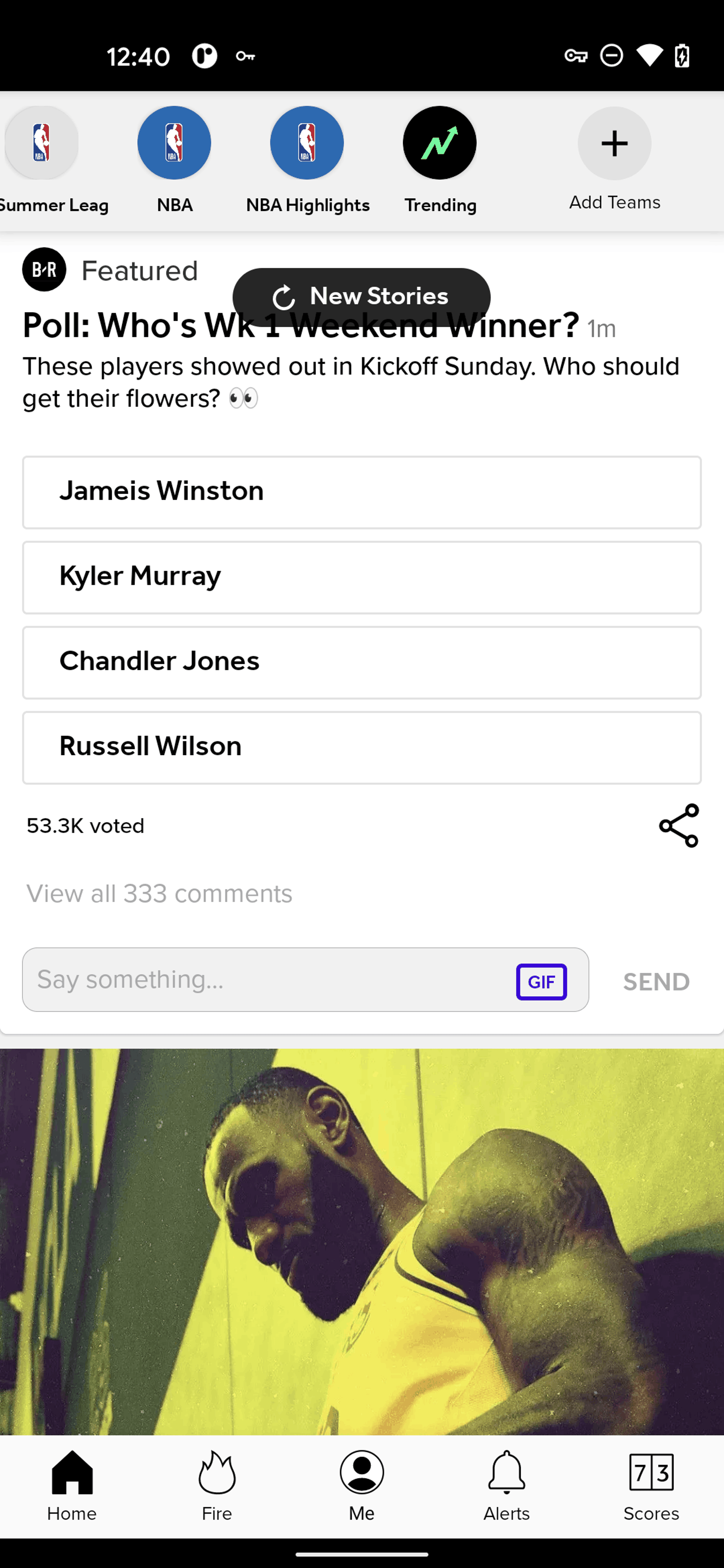 Bleacher Report Android Sports interface screenshot 13