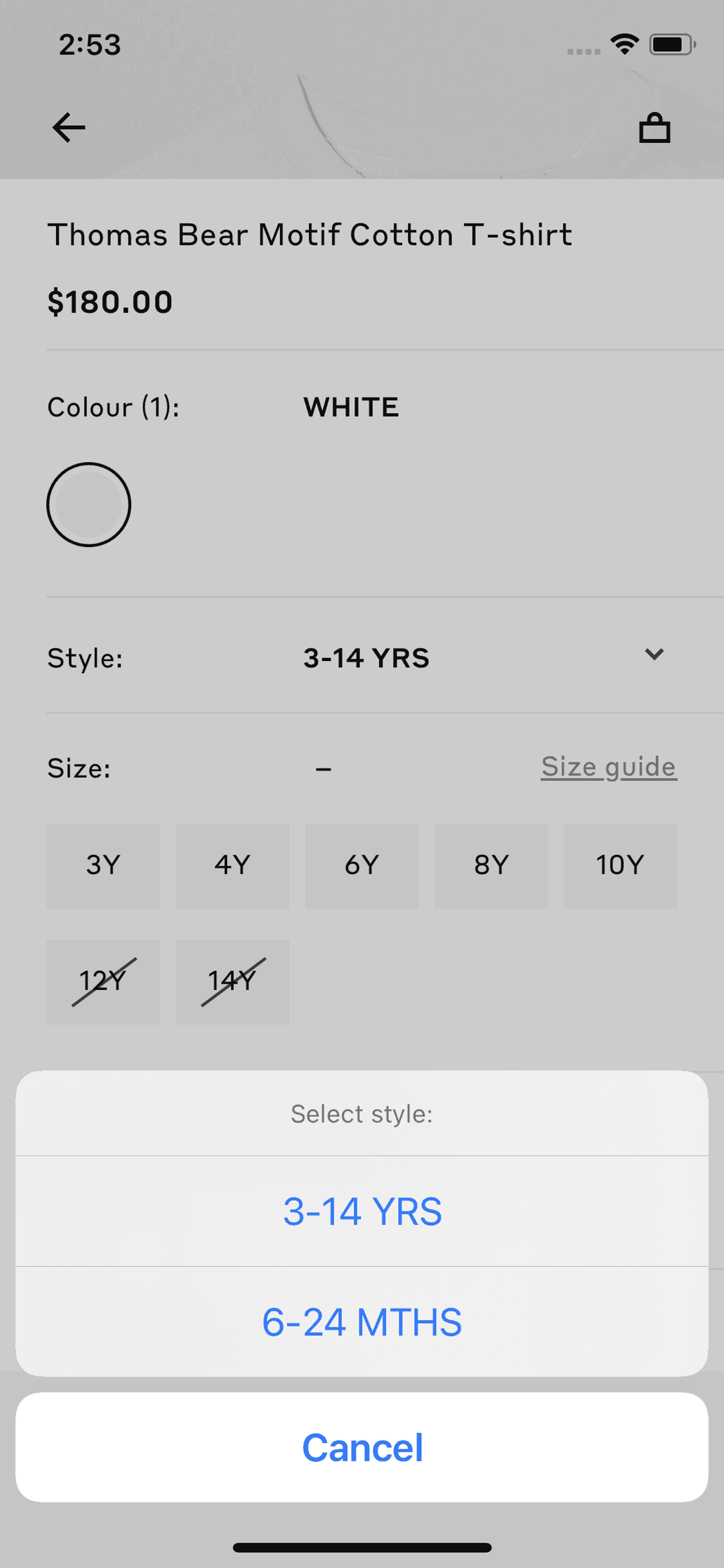 Burberry iOS Shopping interface screenshot 19