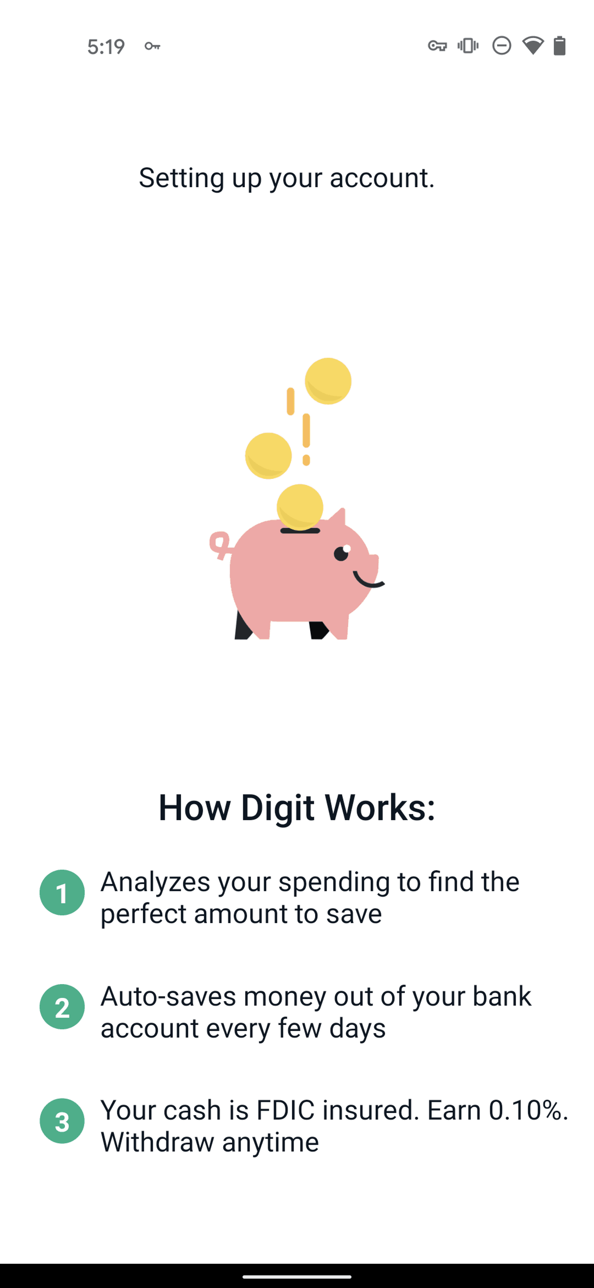Digit Android Finance interface screenshot 16
