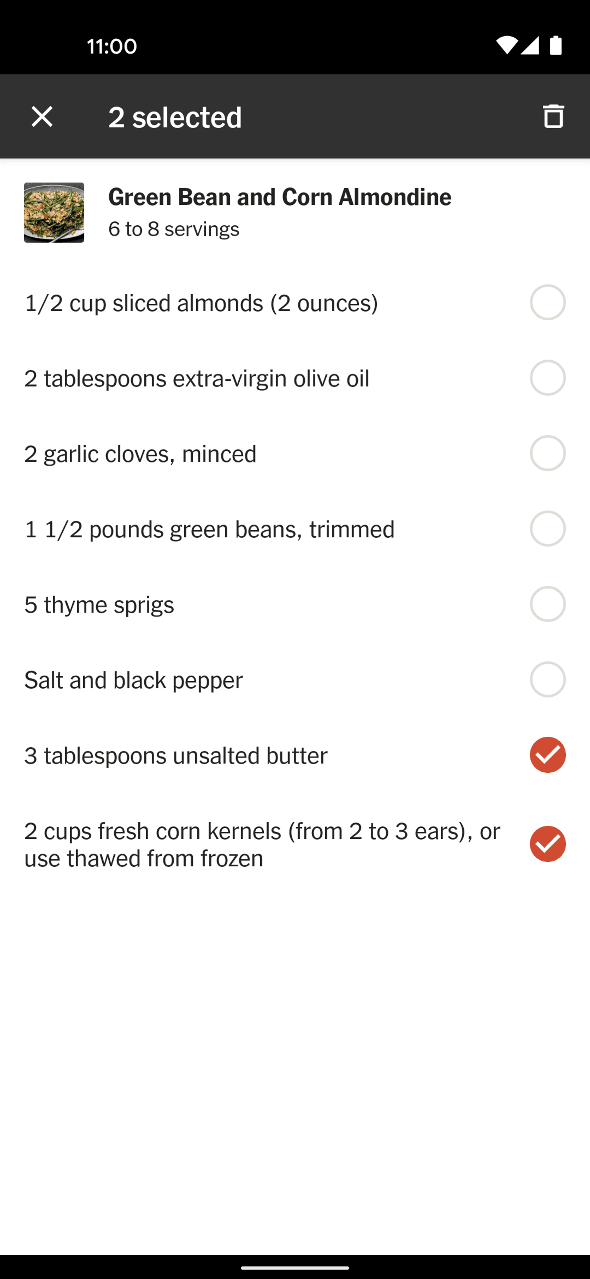 NYT Cooking Android Food & Drink interface screenshot 22