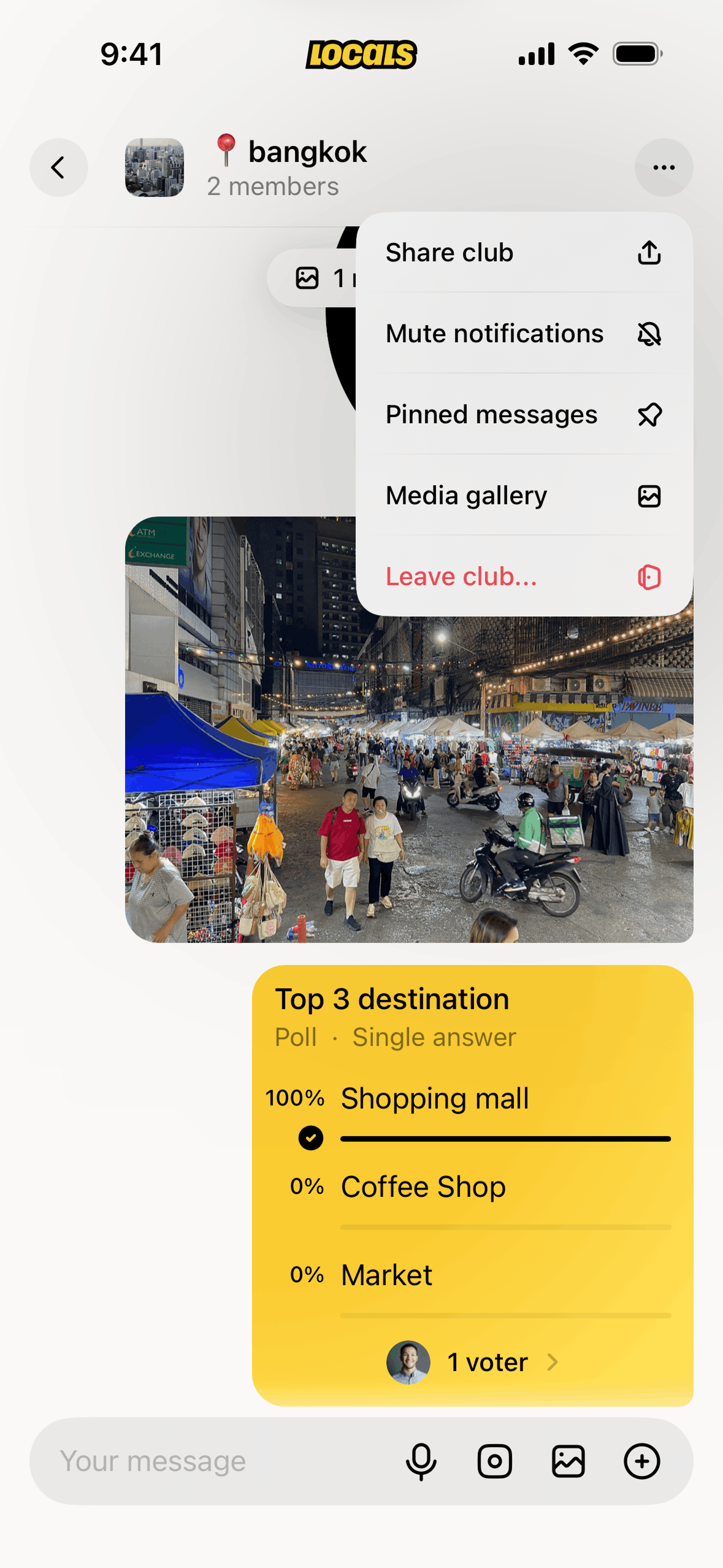Locals iOS Social Networking interface screenshot 6