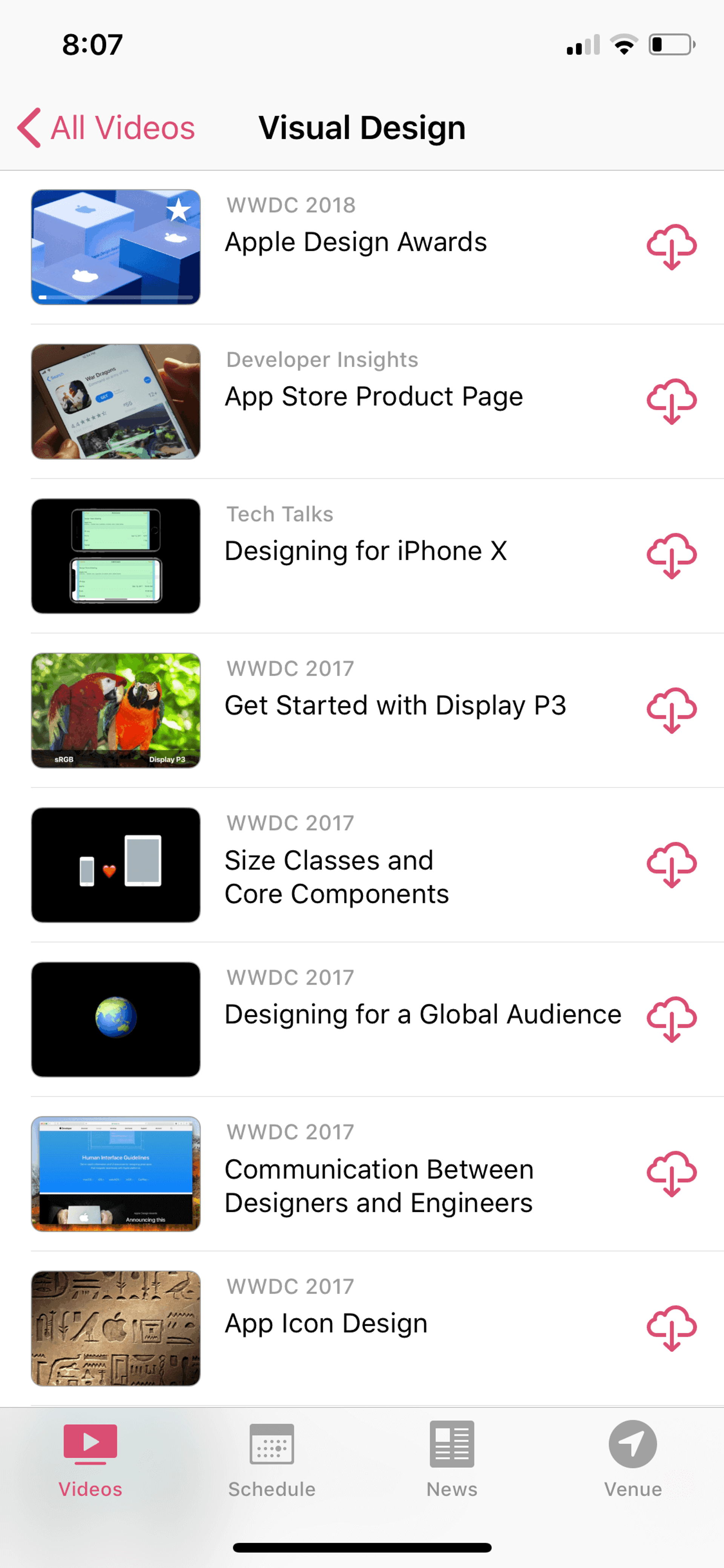 WWDC iOS Reference interface screenshot 14