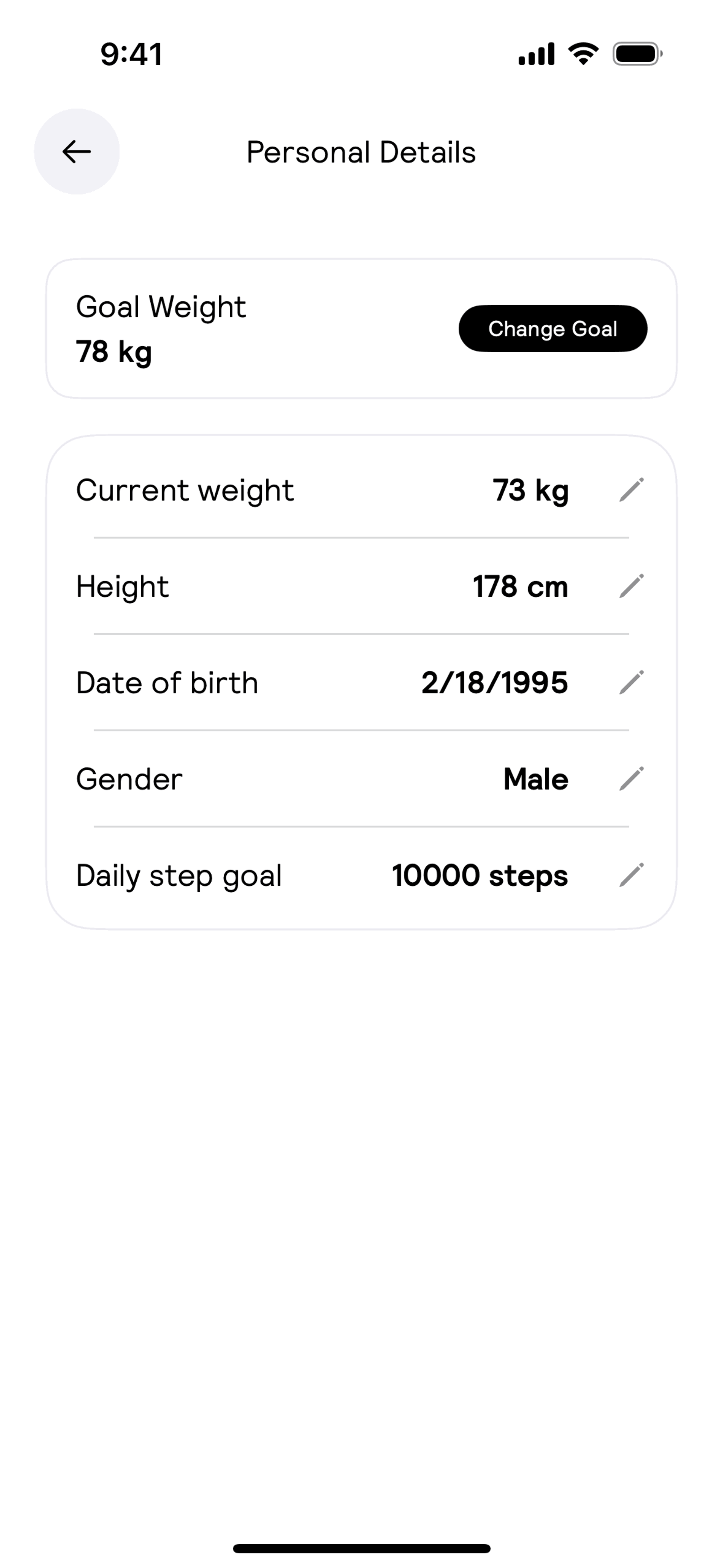 Cal AI iOS AI interface screenshot 14