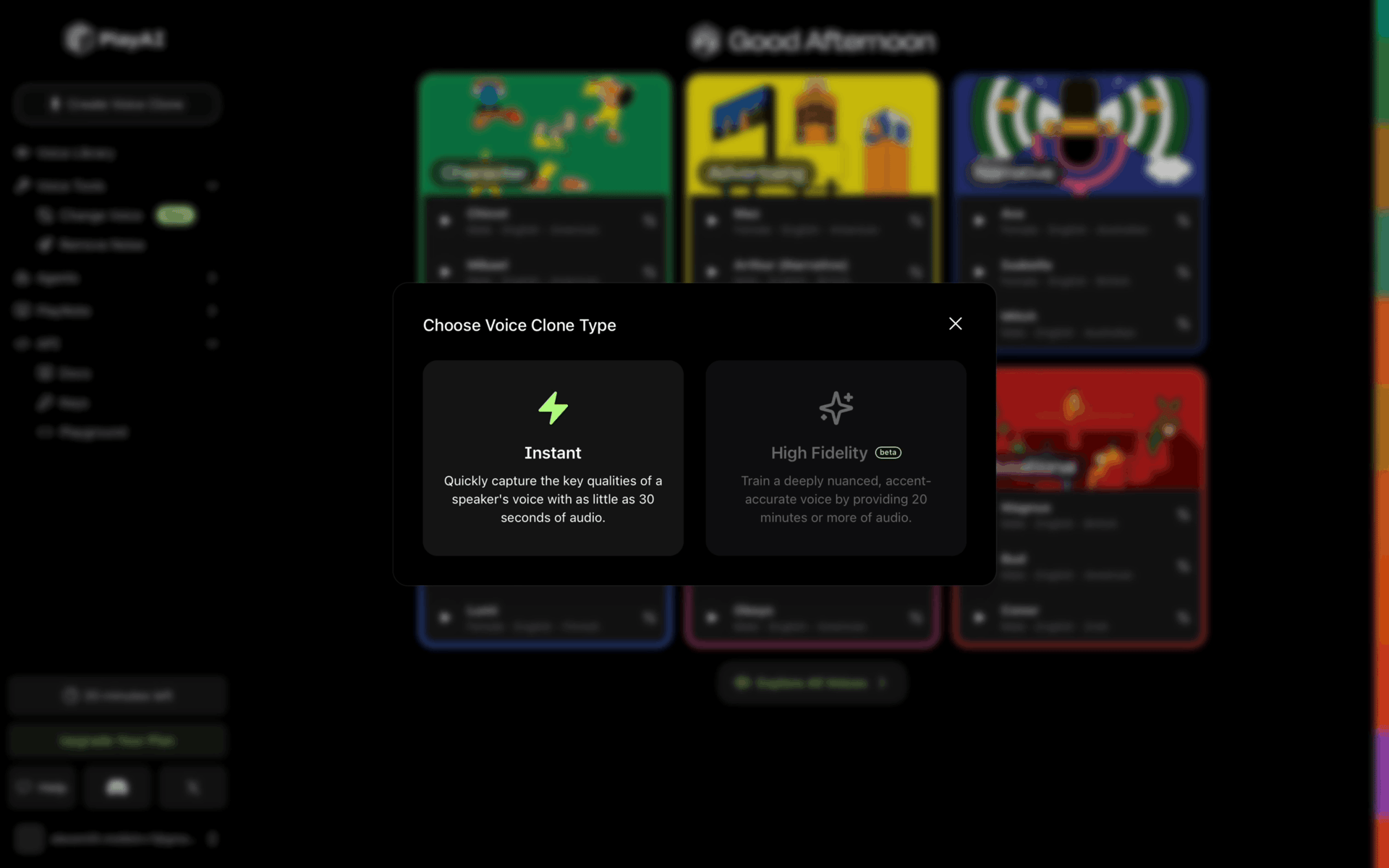 PlayAI Web AI interface screenshot 4