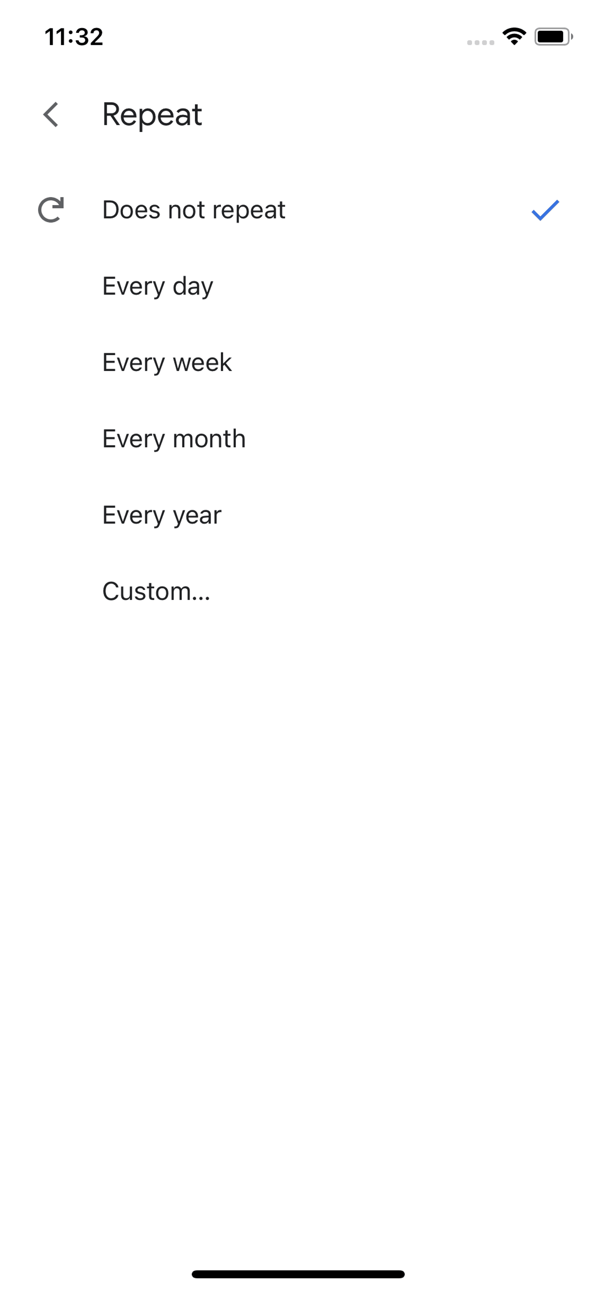 Google Calendar iOS Productivity interface screenshot 17
