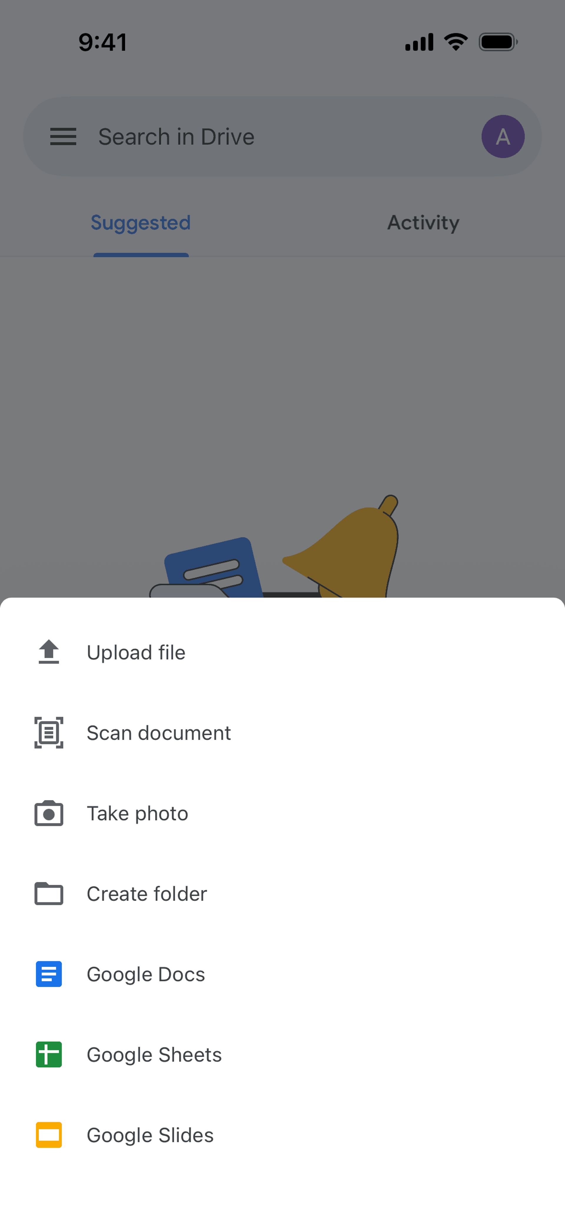Google Drive iOS Productivity interface screenshot 11