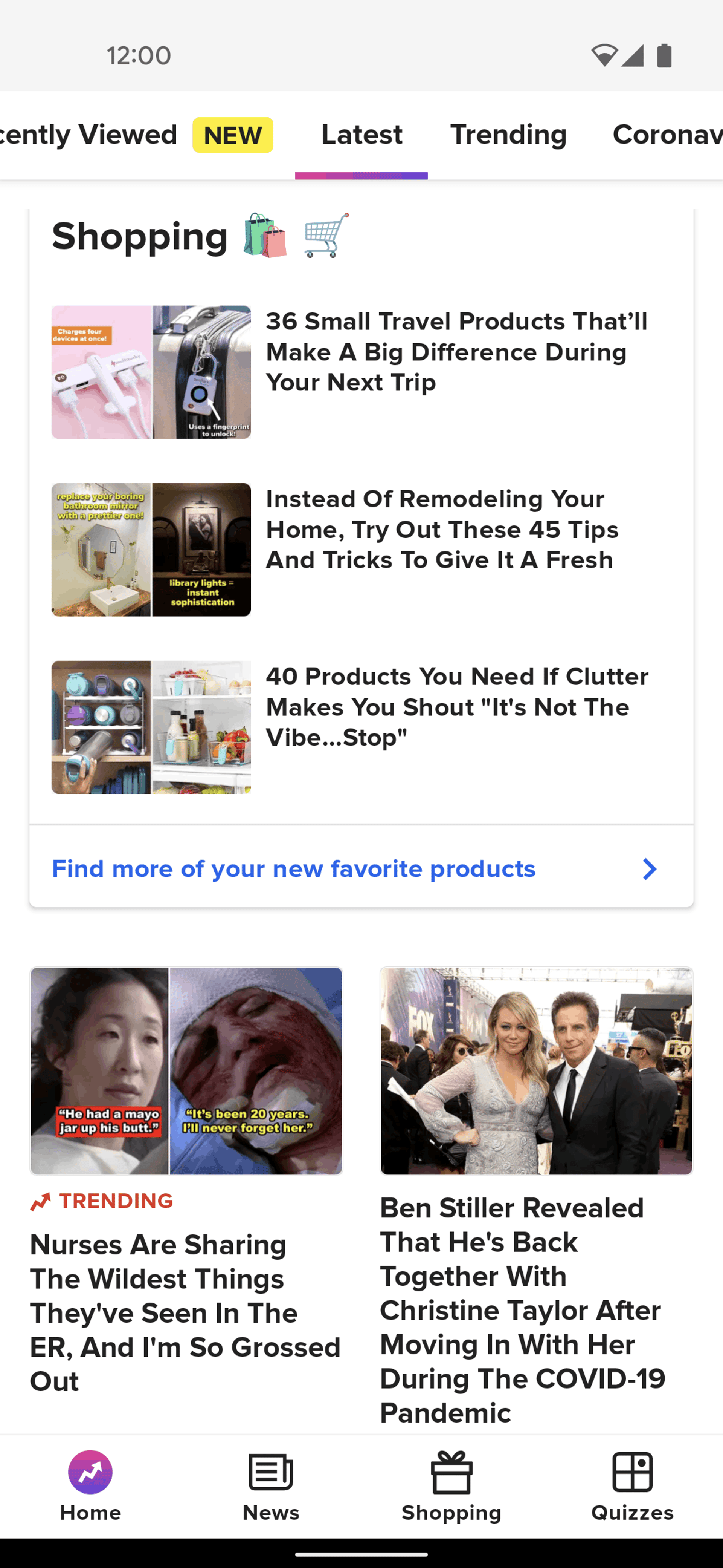 BuzzFeed Android Entertainment interface screenshot 12