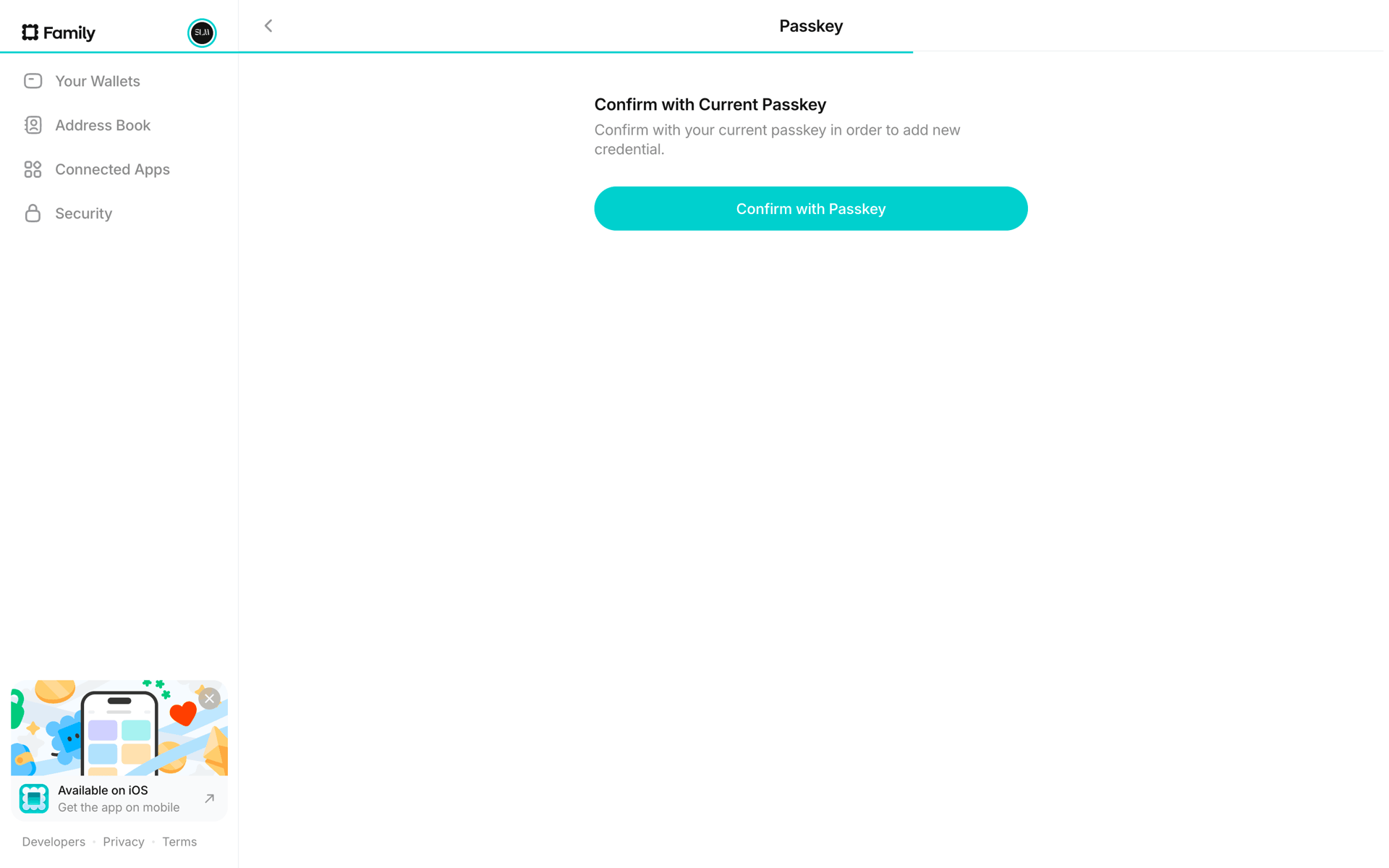 Family Web Crypto & Web3 interface screenshot 9