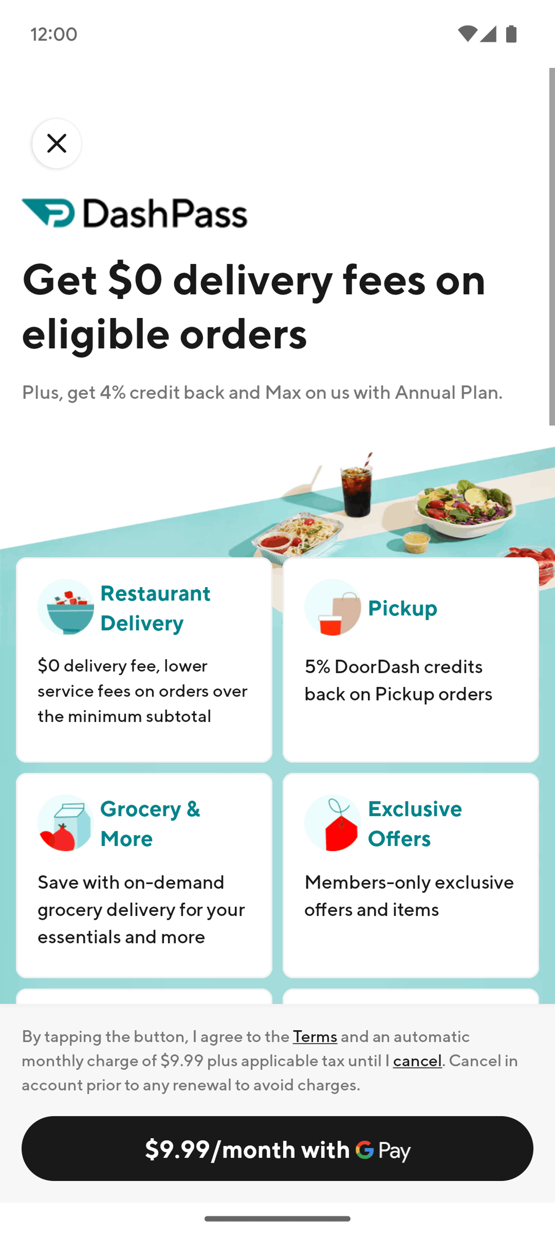 DoorDash Android Shopping interface screenshot 23