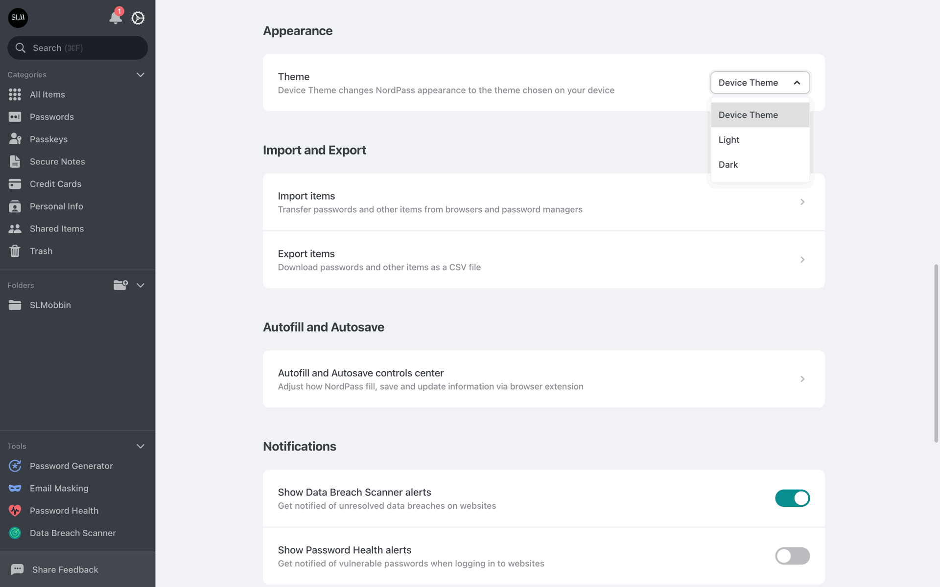 NordVPN Web Developer Tools interface screenshot 15