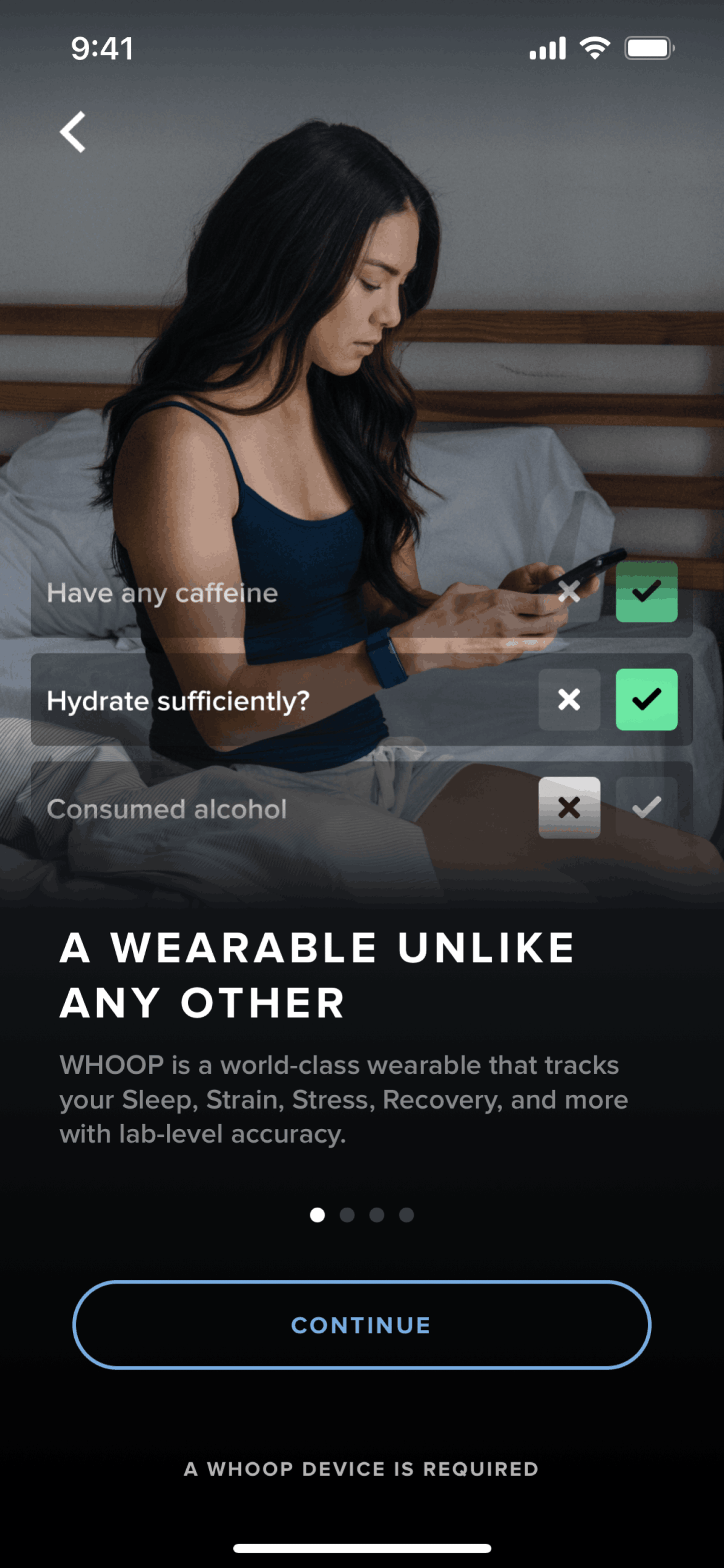 Ordering a device on WHOOP (ios) screen 2