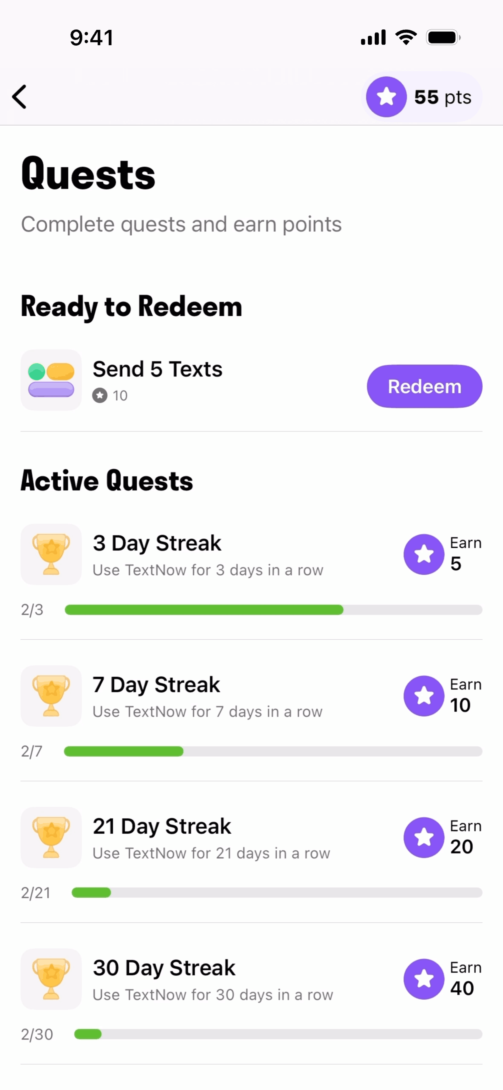TextNow iOS Social Networking interface screenshot 10