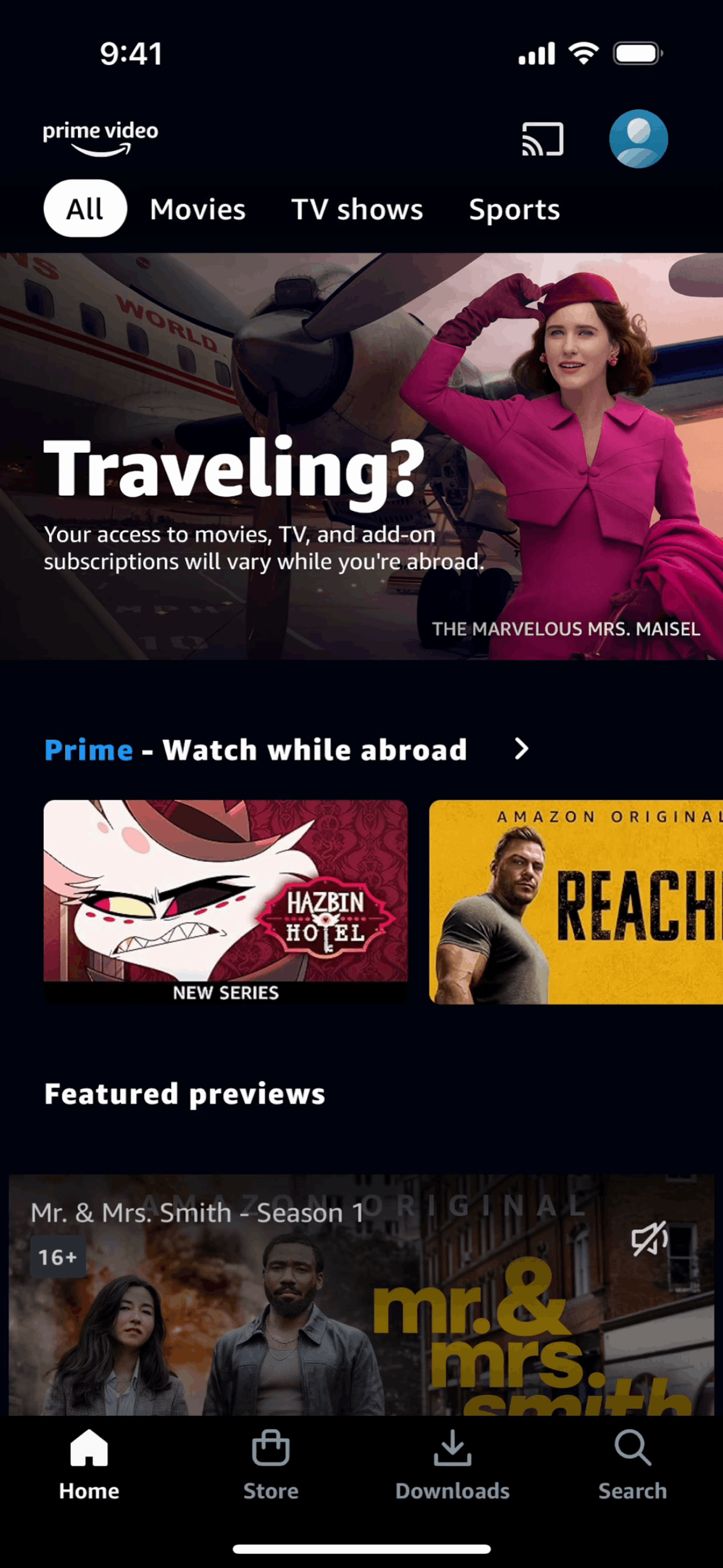 Prime Video iOS Entertainment interface screenshot 2