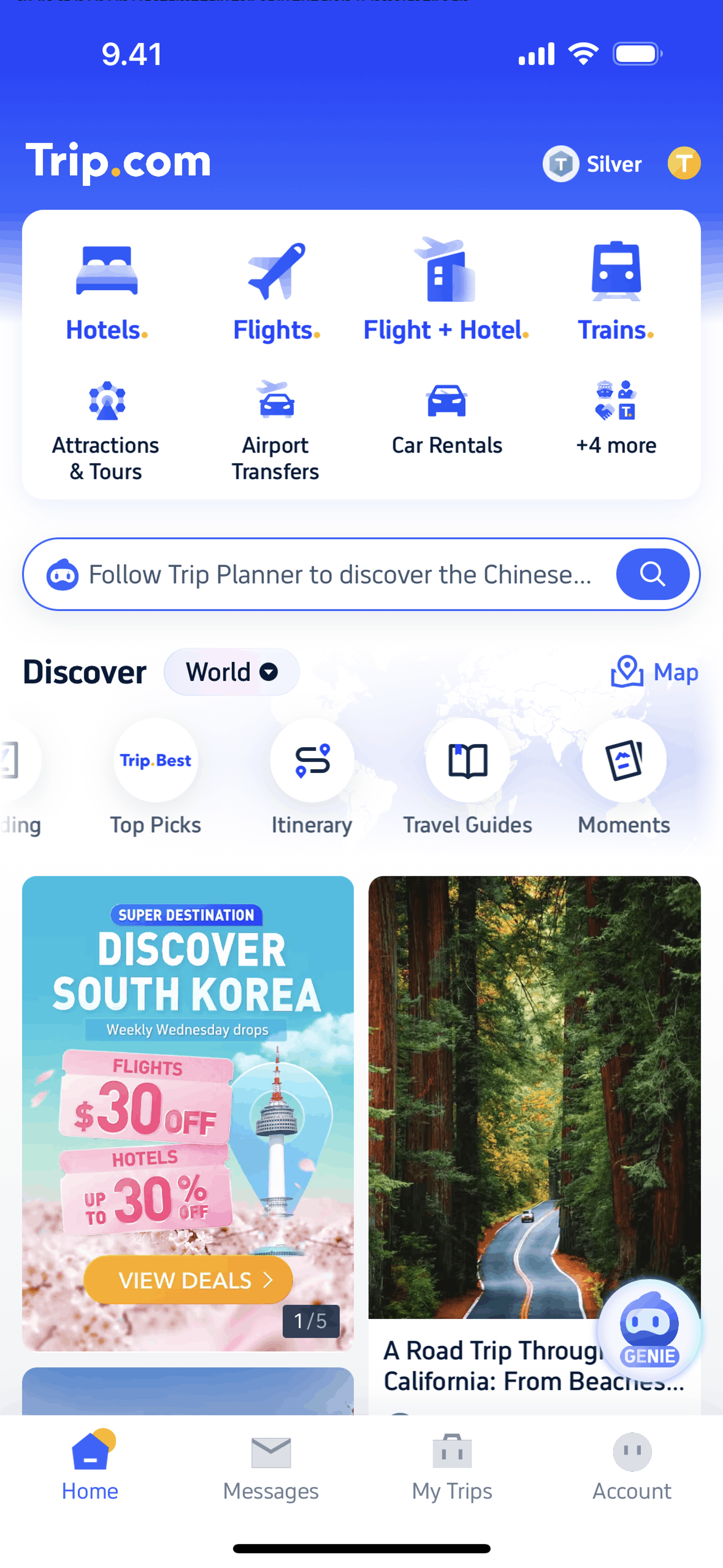 Trip.com iOS Travel & Transportation interface screenshot 12