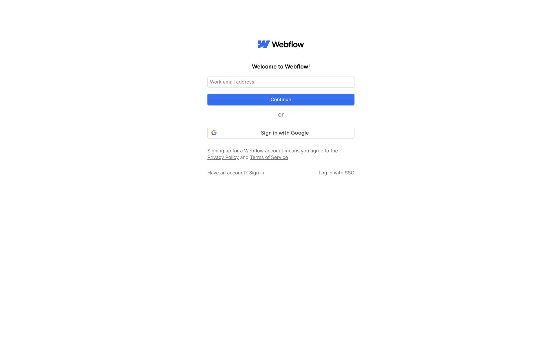 Webflow Web Productivity interface screenshot 3