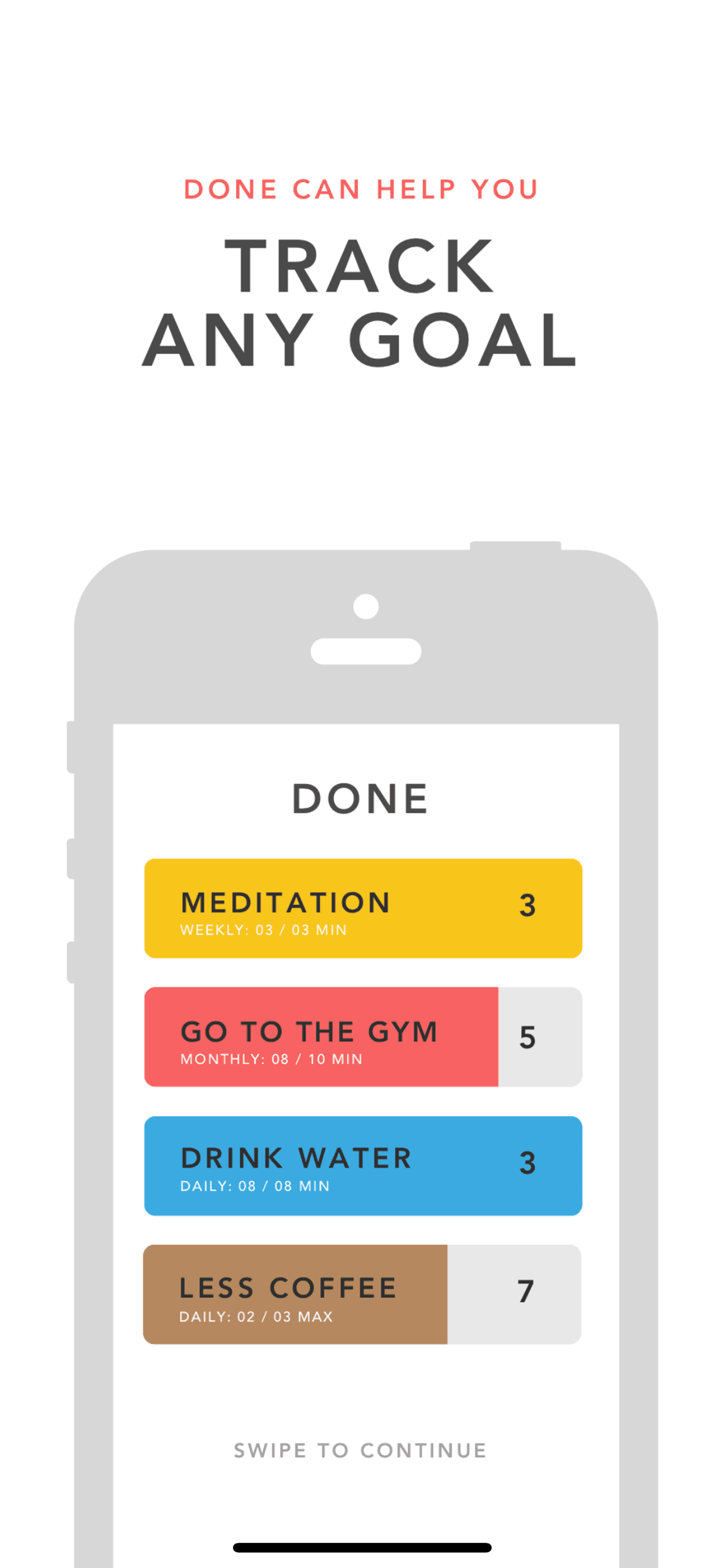 Done iOS Productivity interface screenshot 2