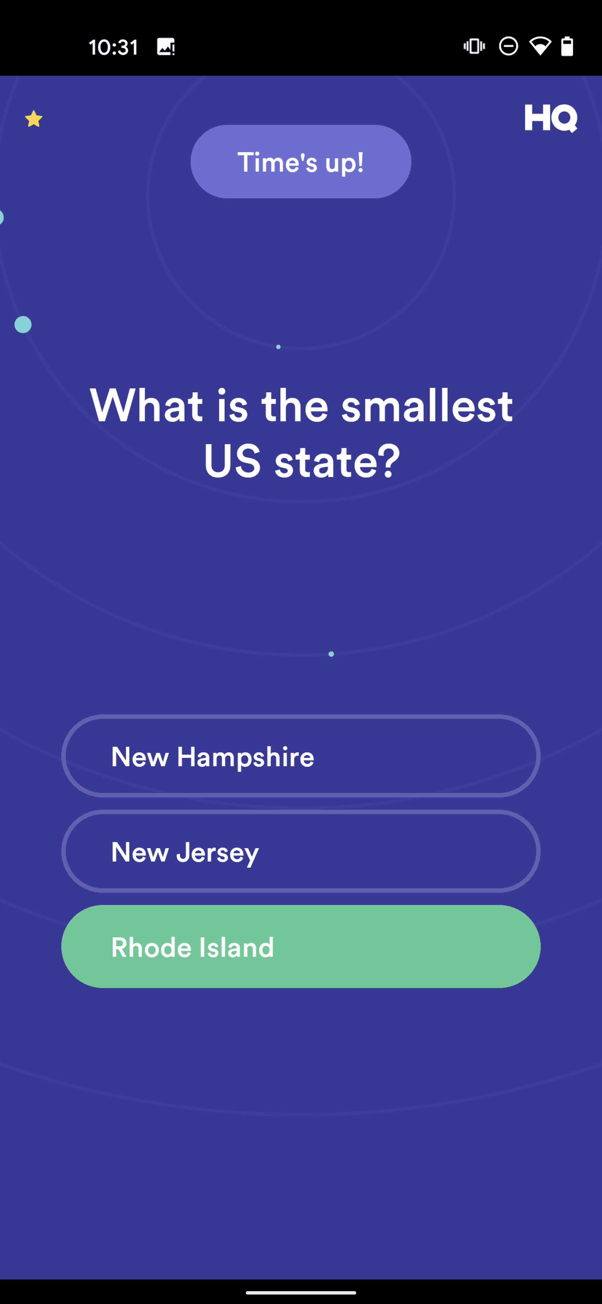 HQ Trivia Android Entertainment interface screenshot 16