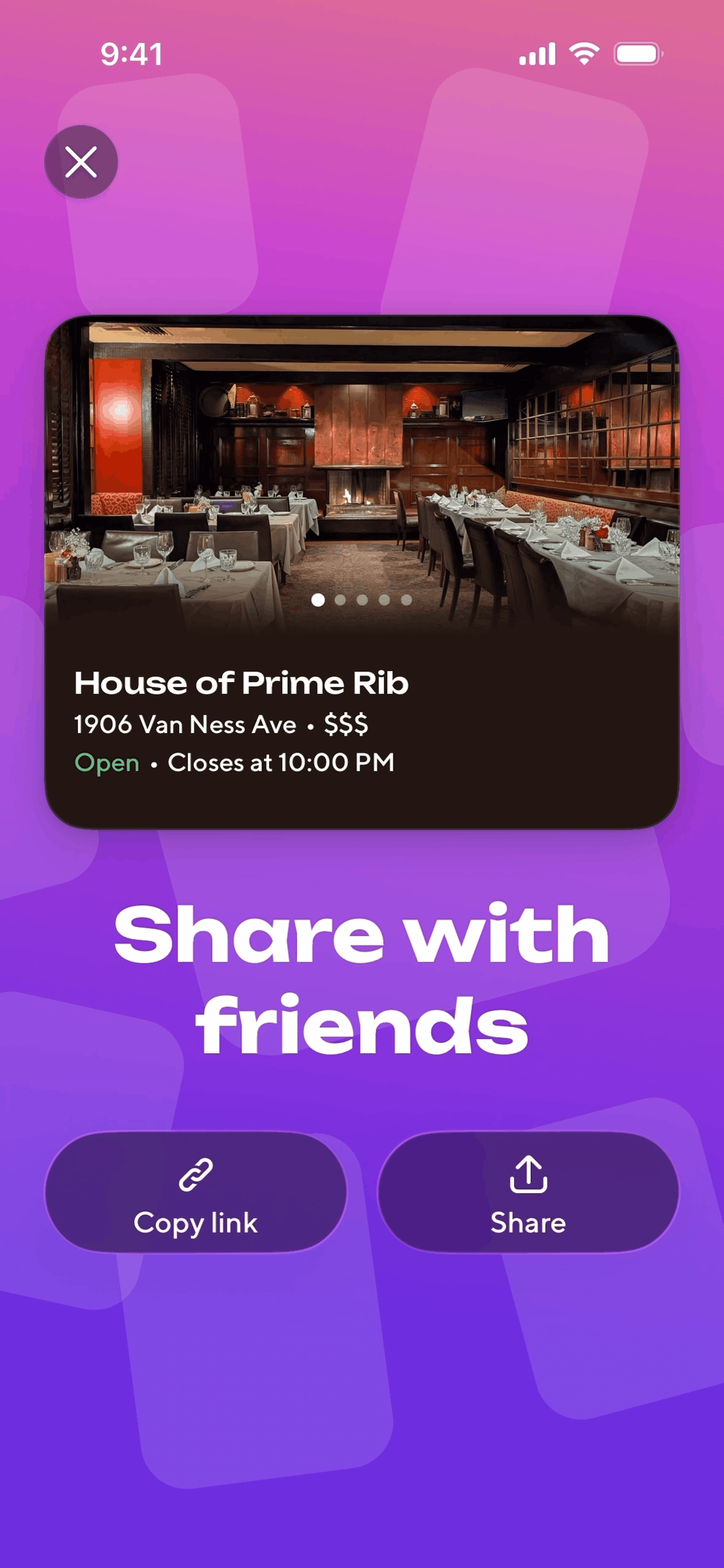 Zesty iOS Food & Drink interface screenshot 10
