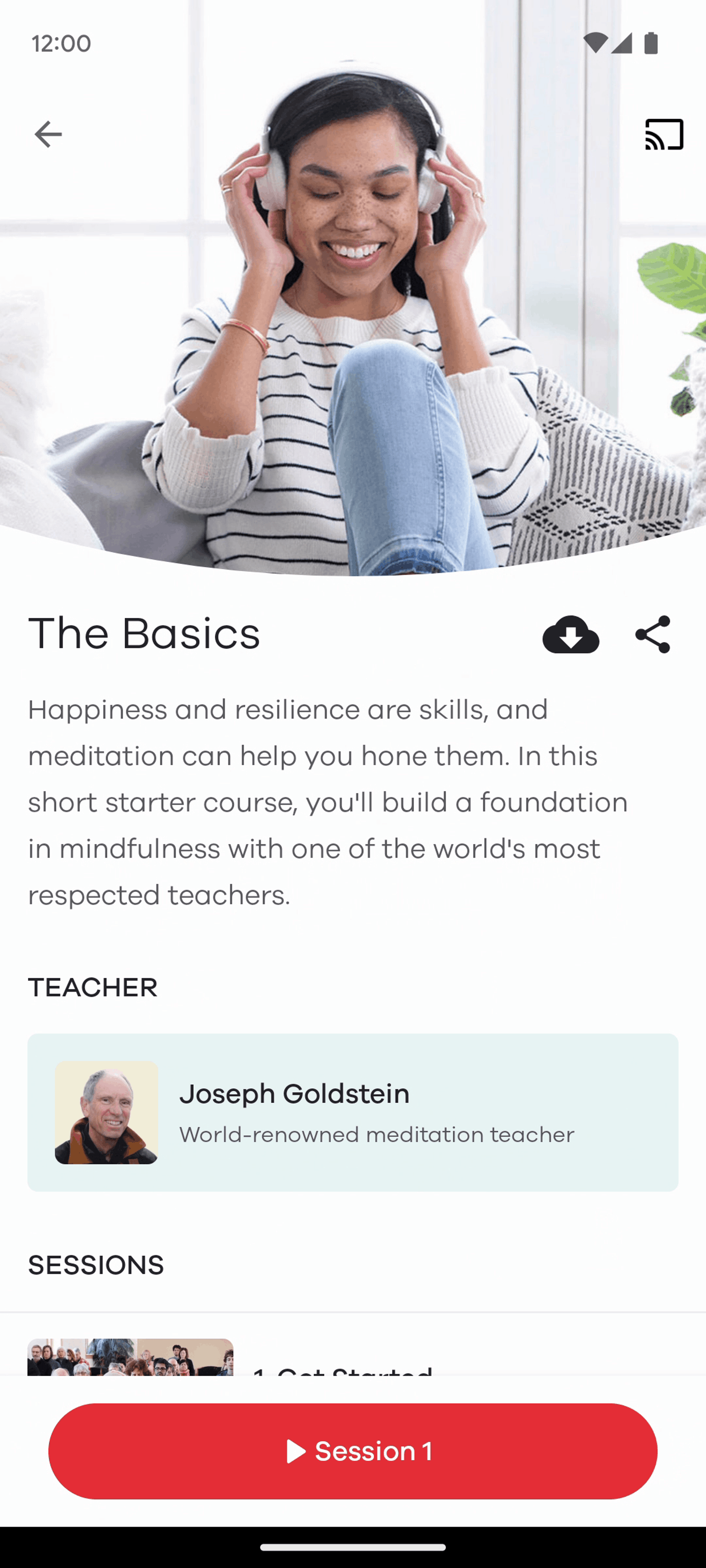 Ten Percent Happier Android Health & Fitness interface screenshot 20