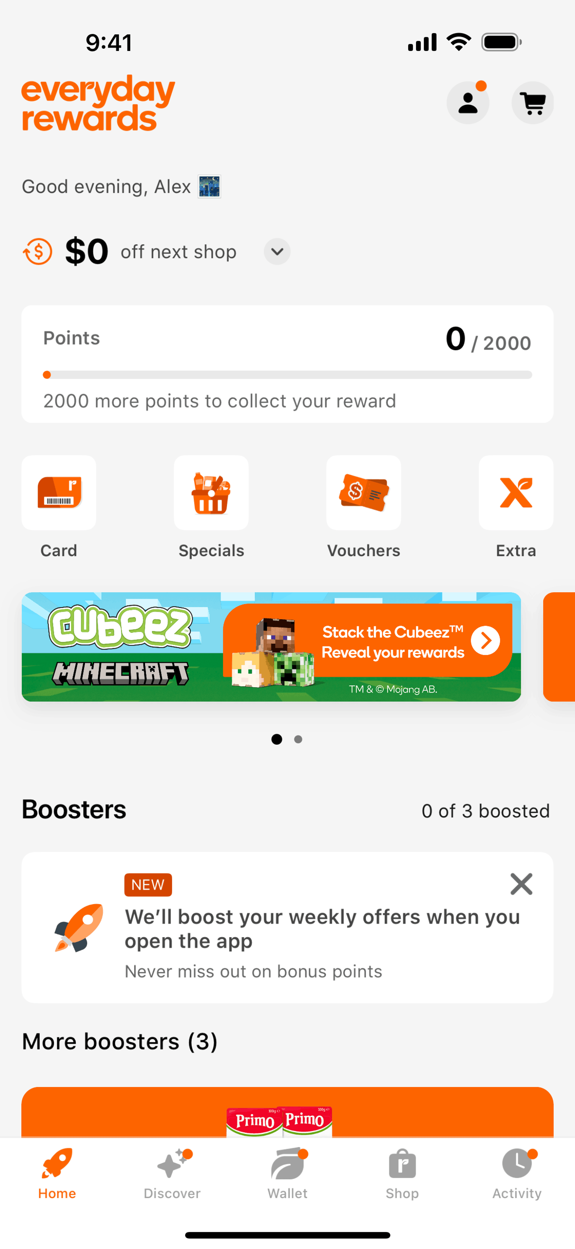 Everyday Rewards iOS Shopping interface screenshot 22