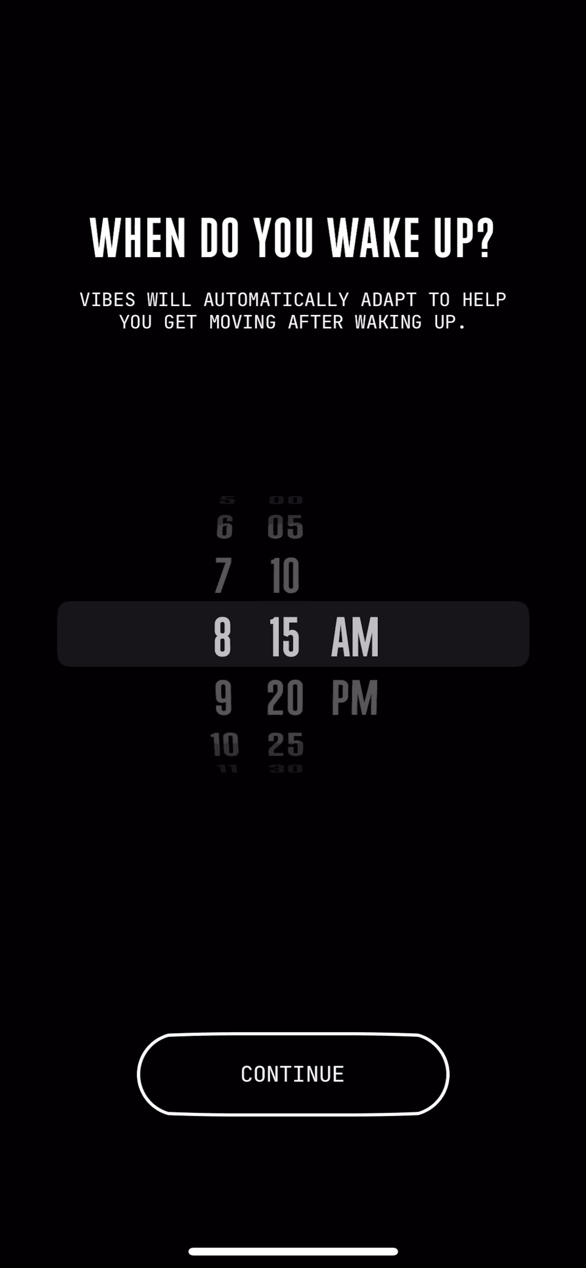(Not Boring) Vibes iOS Health & Fitness interface screenshot 12