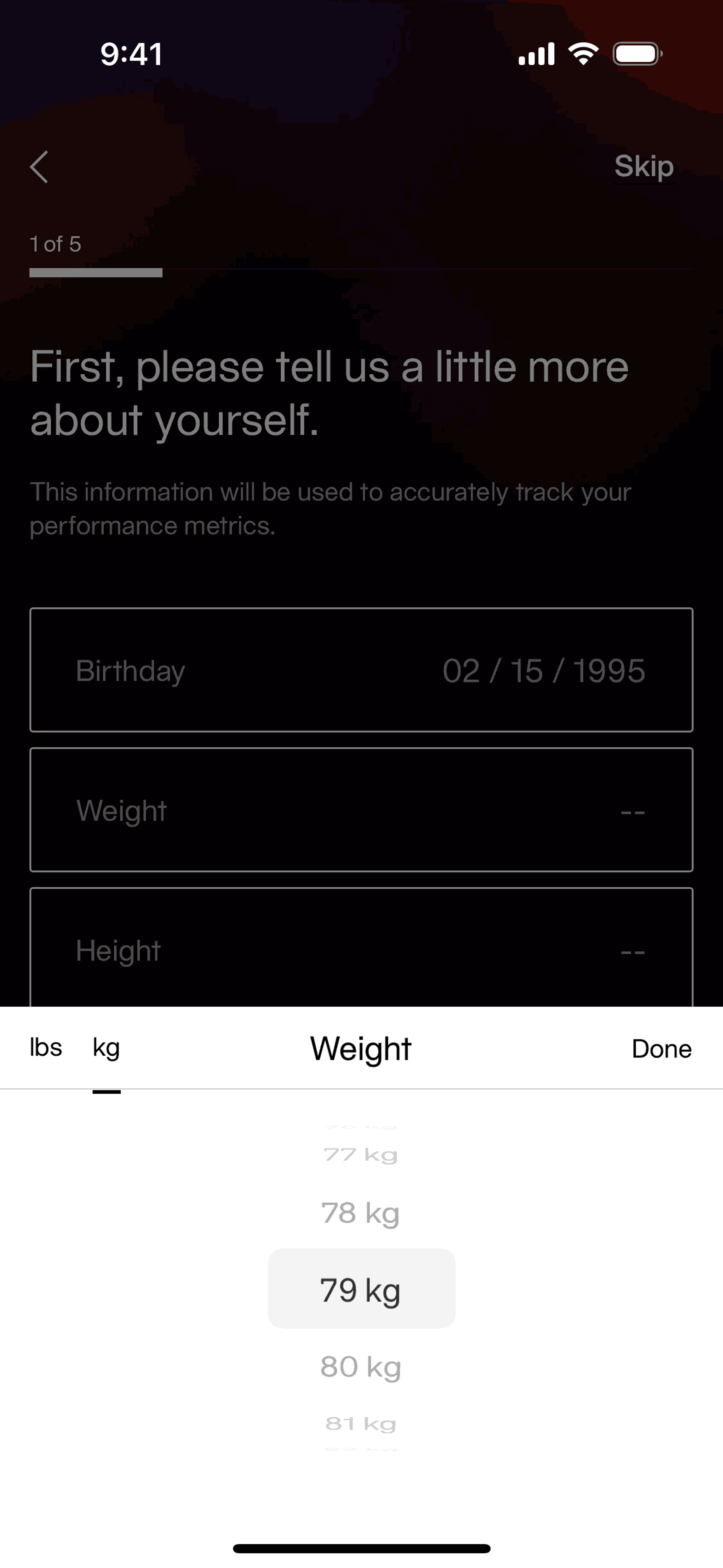 Equinox+ iOS Health & Fitness interface screenshot 20