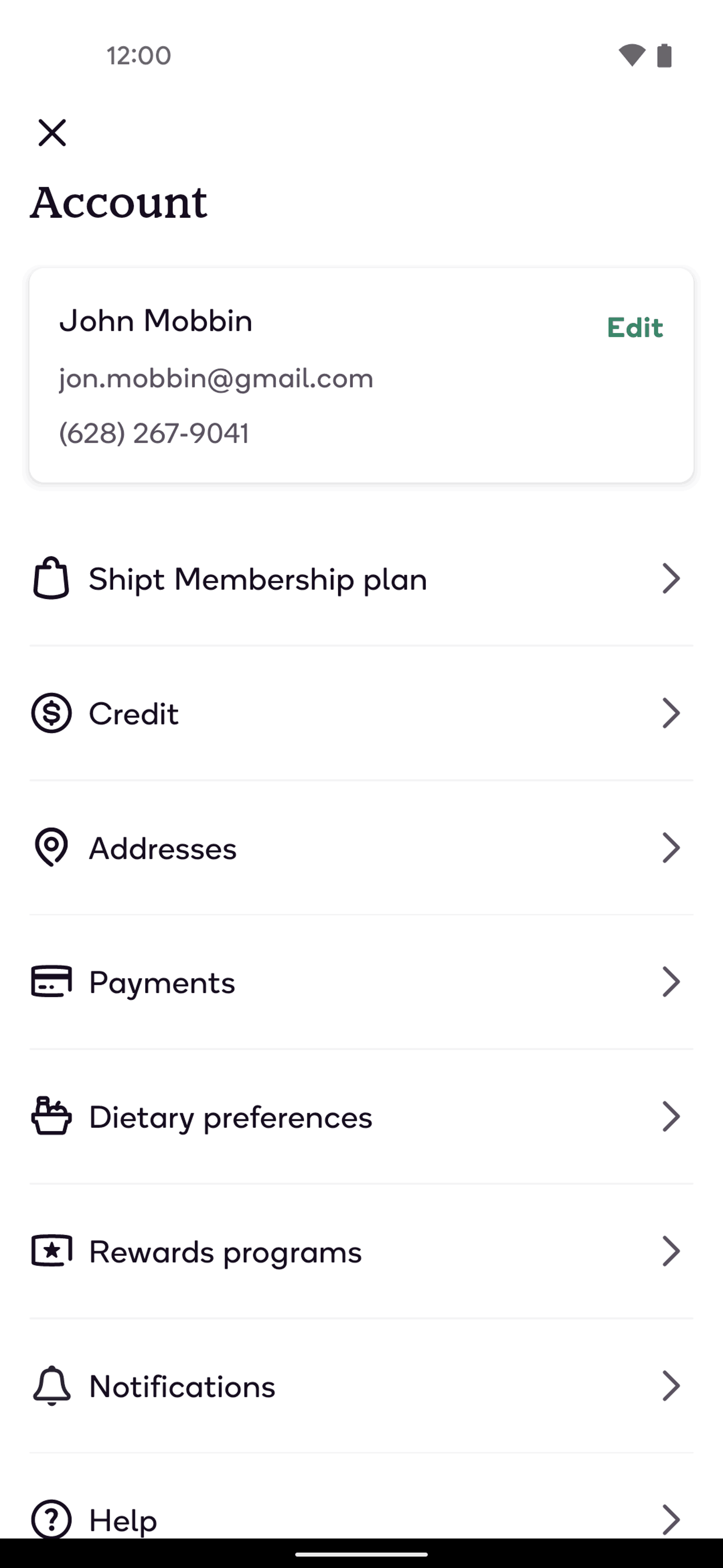 Shipt Android Food & Drink interface screenshot 6