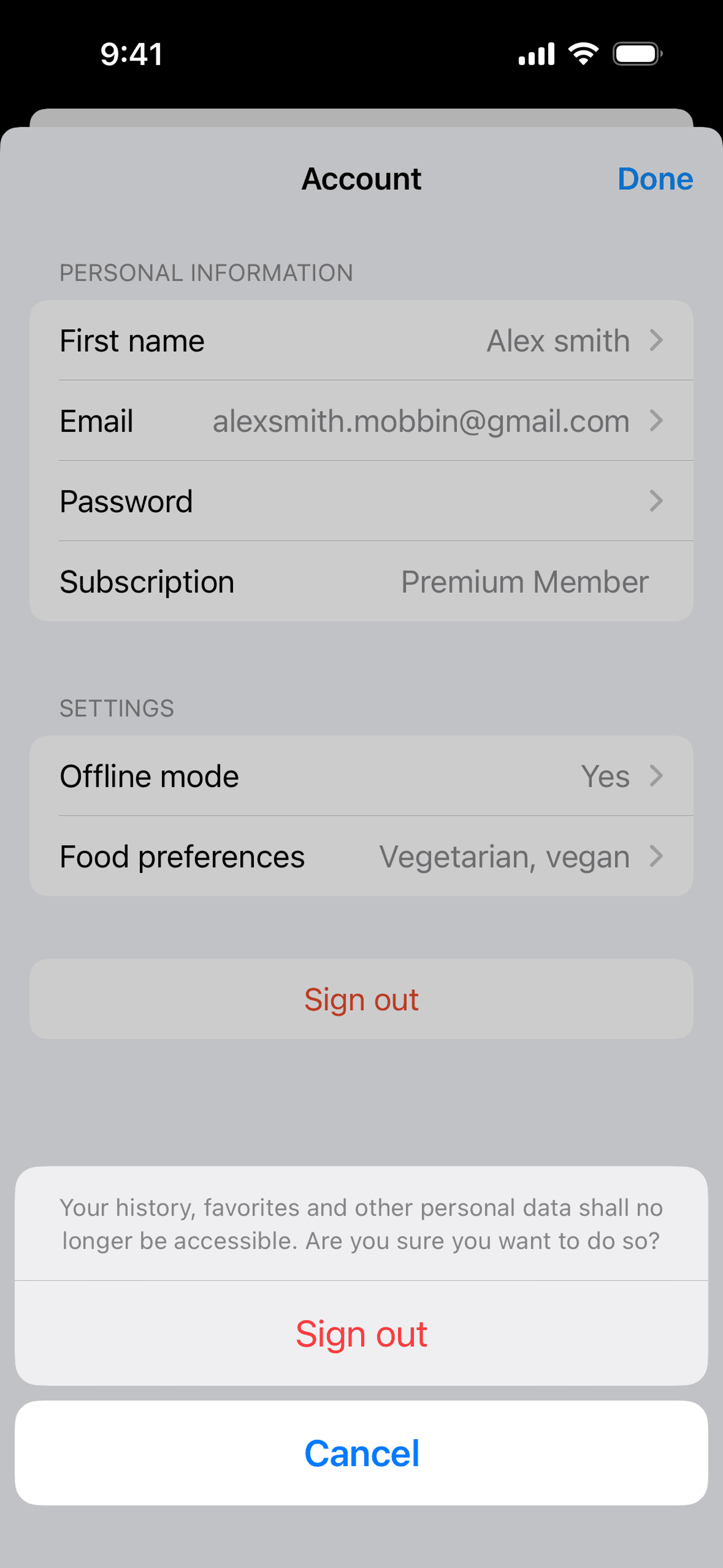 Yuka iOS Health & Fitness interface screenshot 12