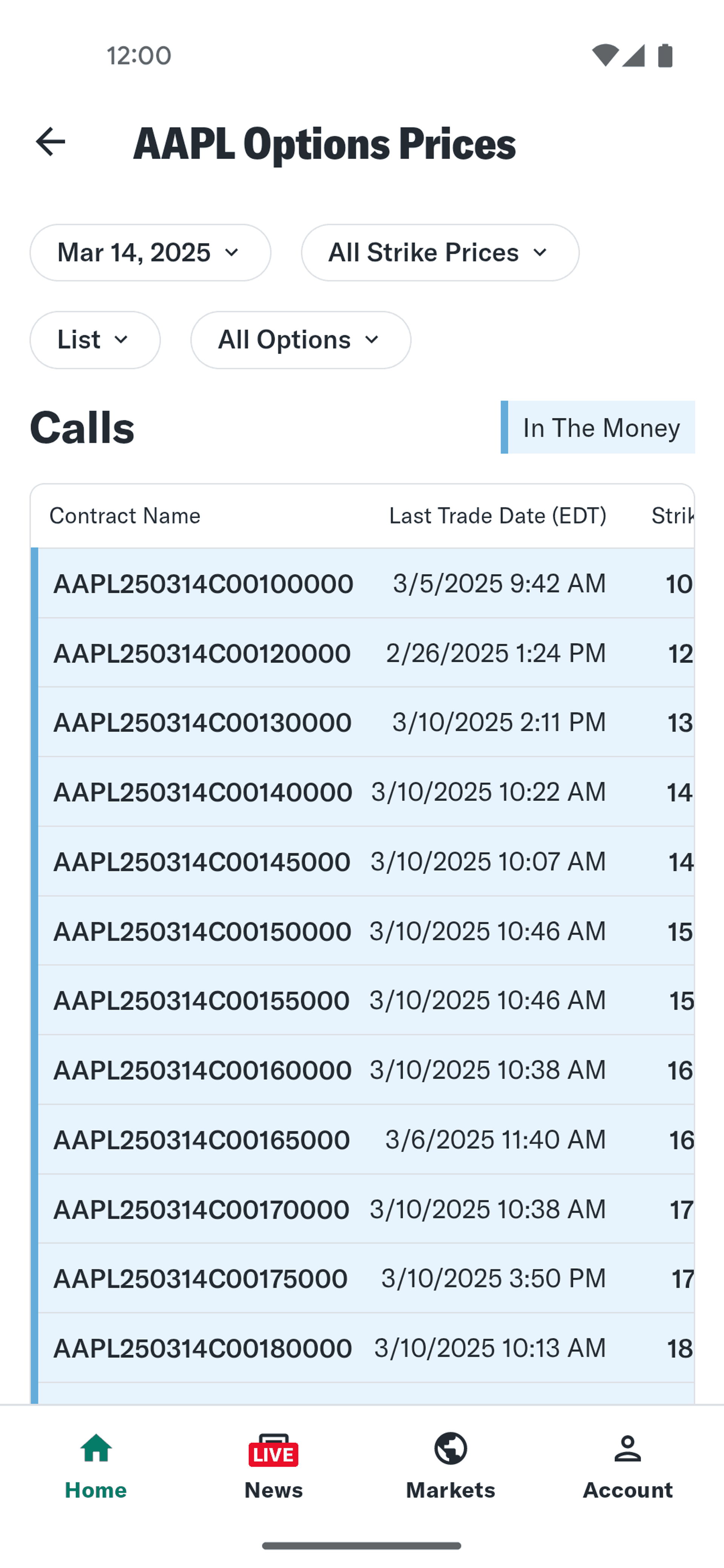Yahoo Finance Android Finance interface screenshot 3