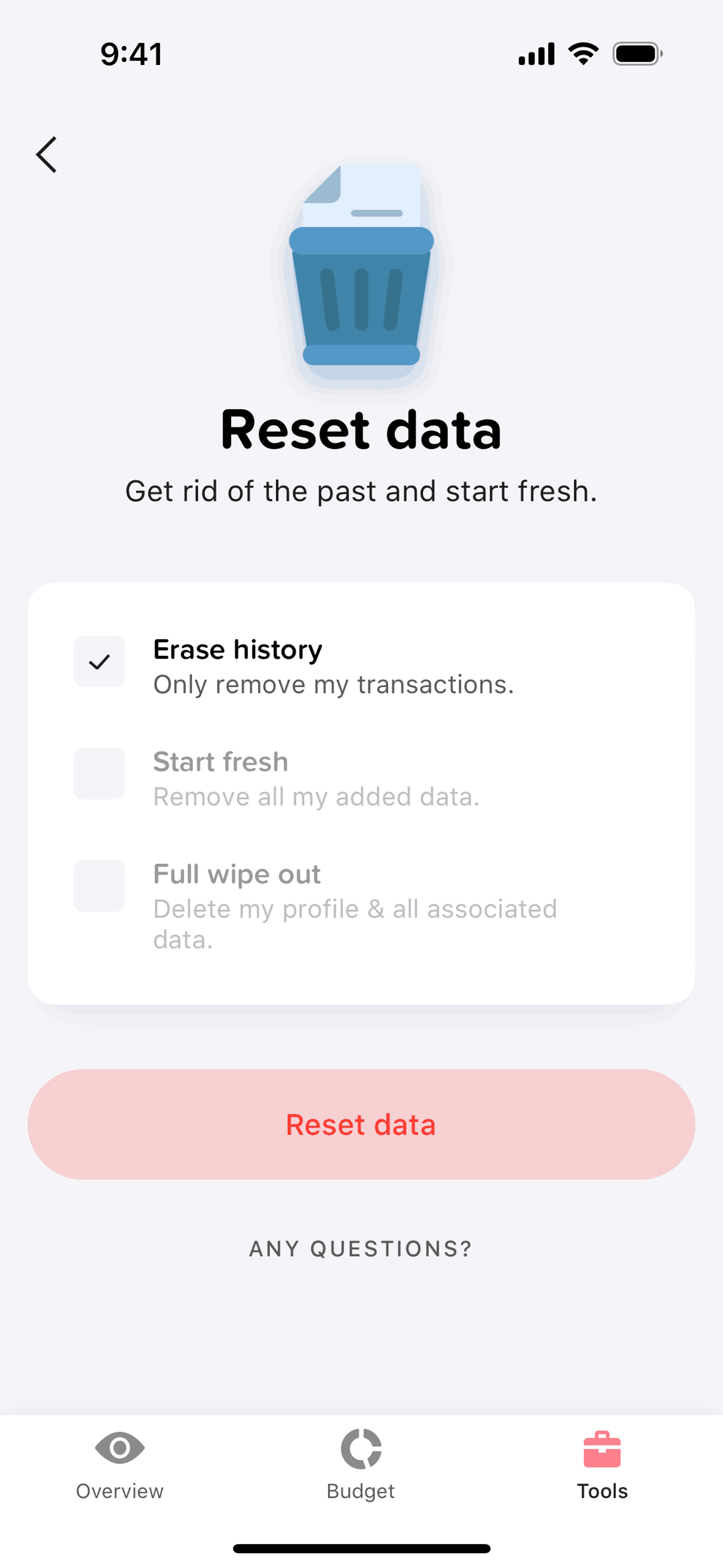 Buddy iOS Finance interface screenshot 19