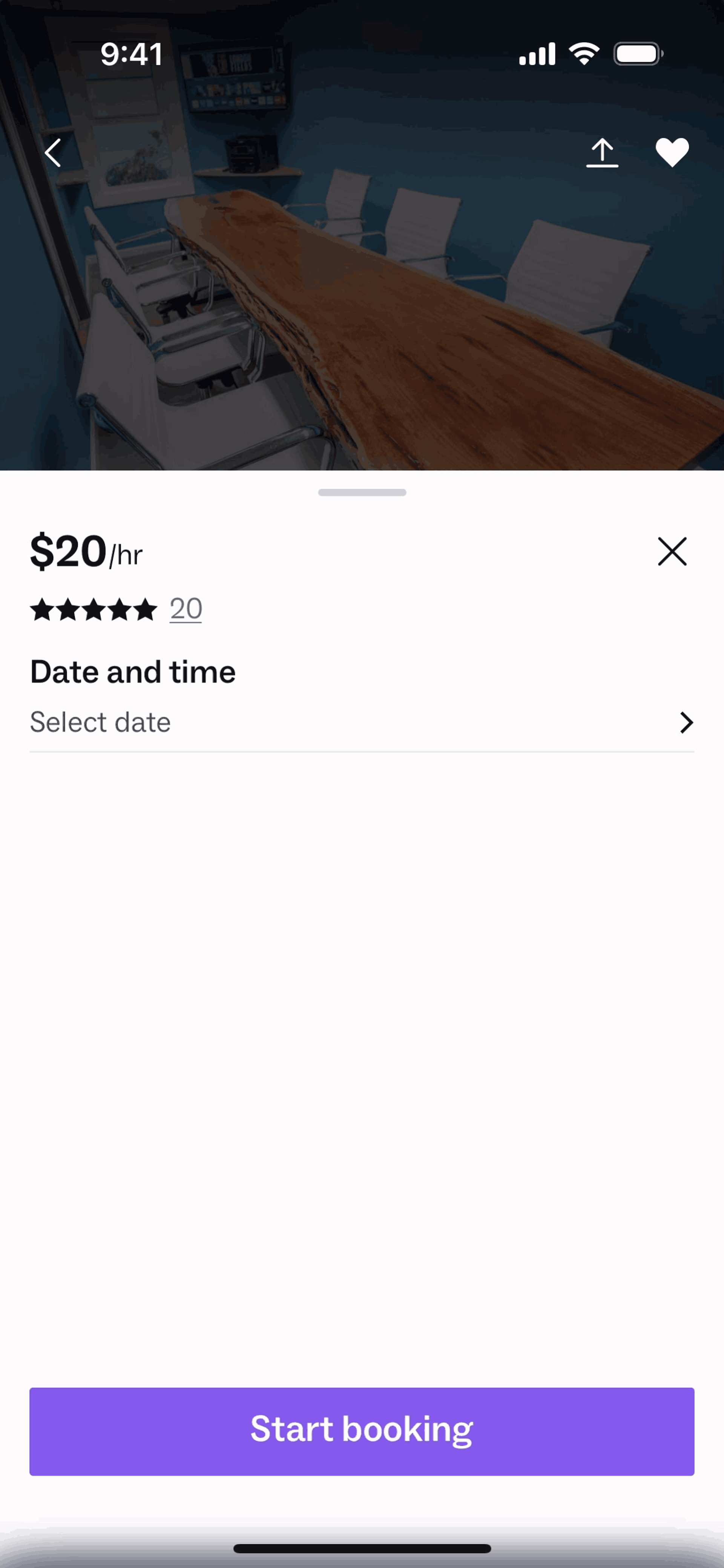 Peerspace iOS Lifestyle interface screenshot 16