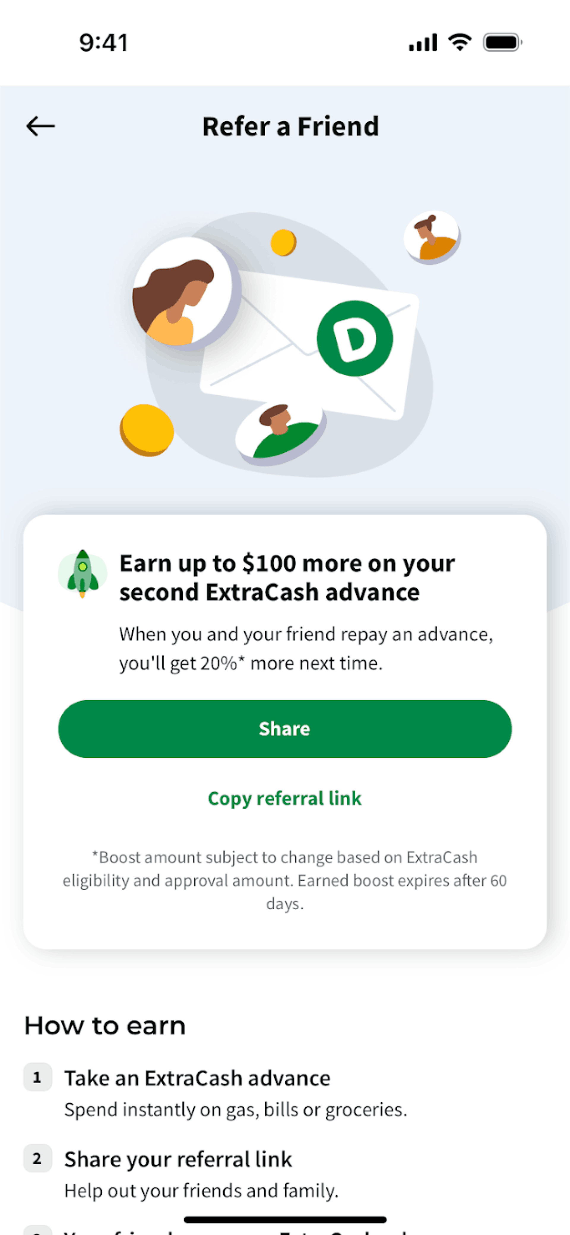 Dave iOS Finance interface screenshot 22