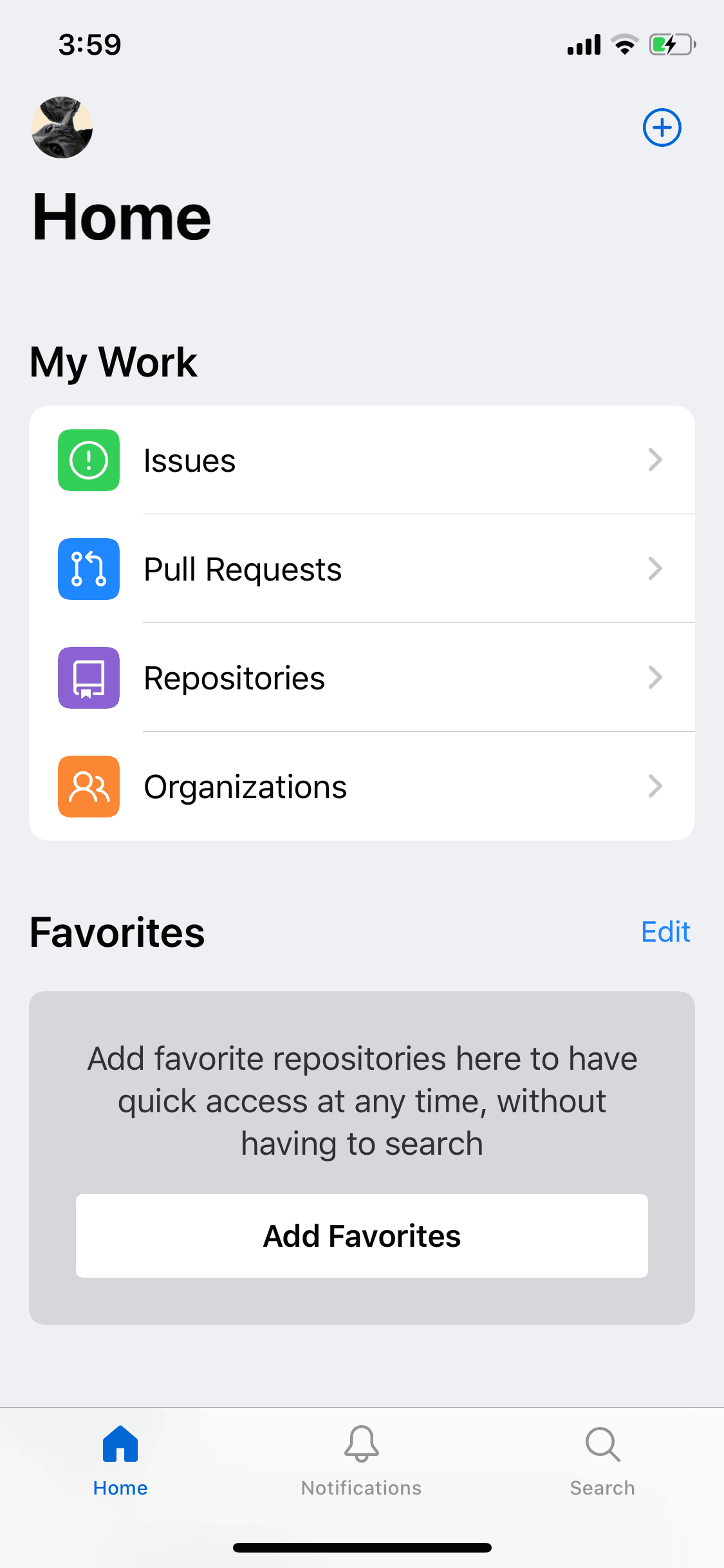GitHub iOS Developer Tools interface screenshot 3