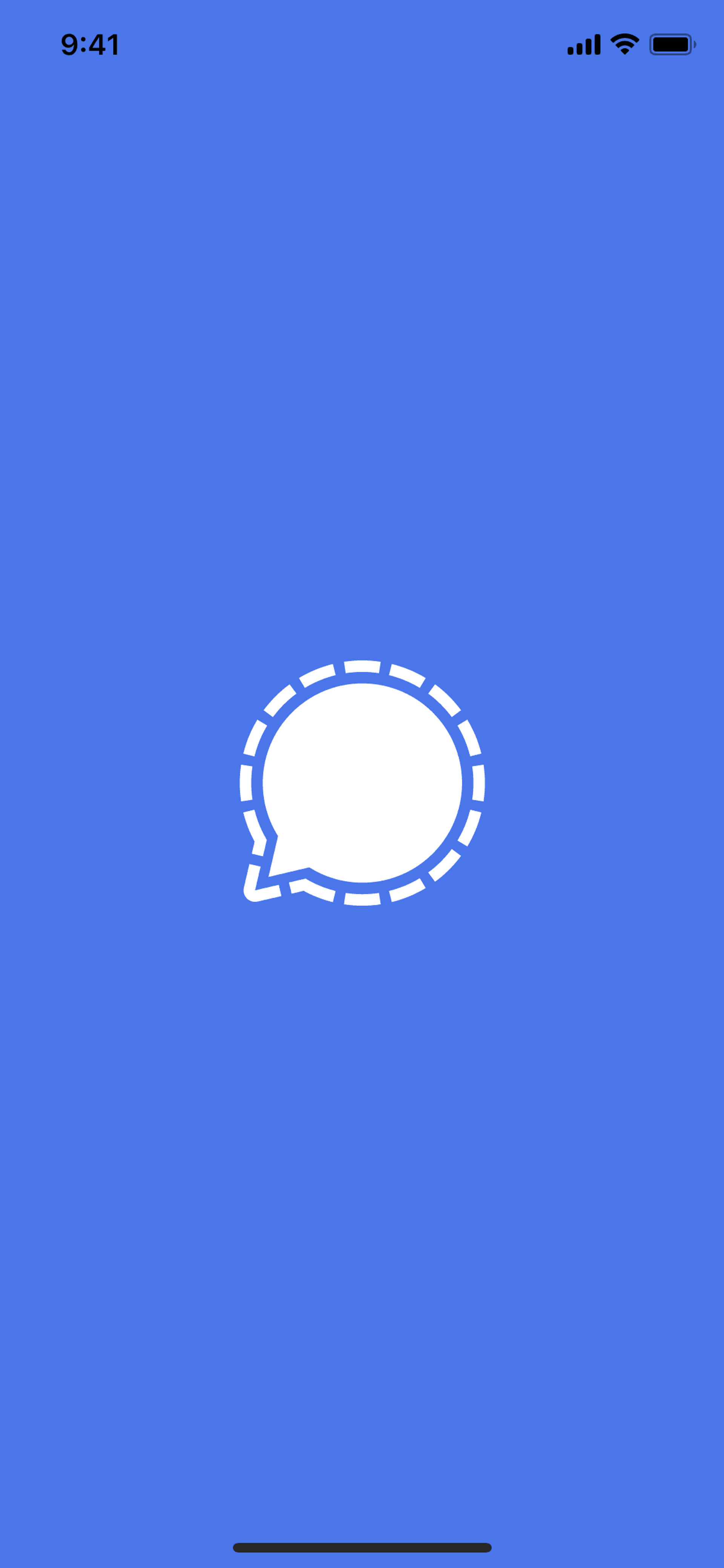 Signal iOS Social Networking interface screenshot 1