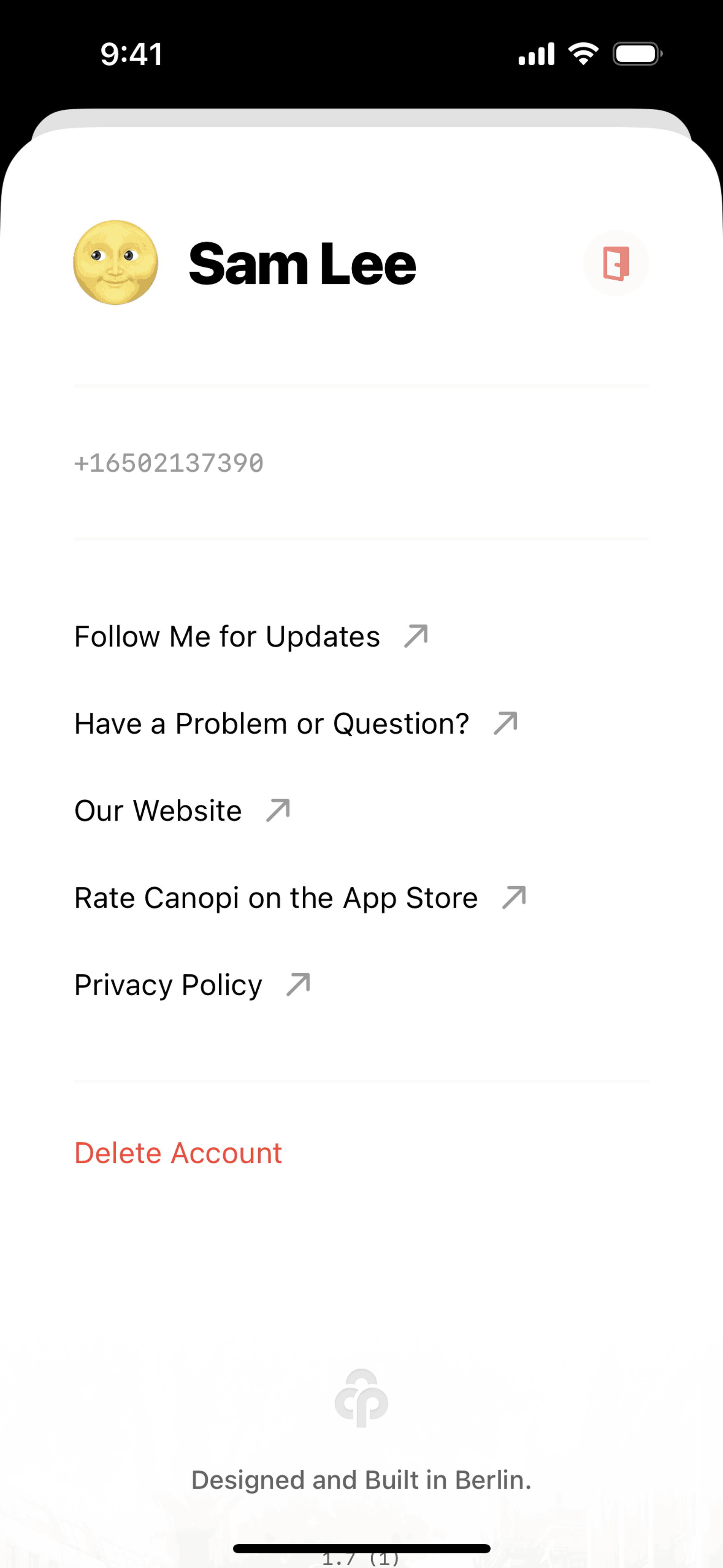 Canopi iOS Collaboration interface screenshot 23