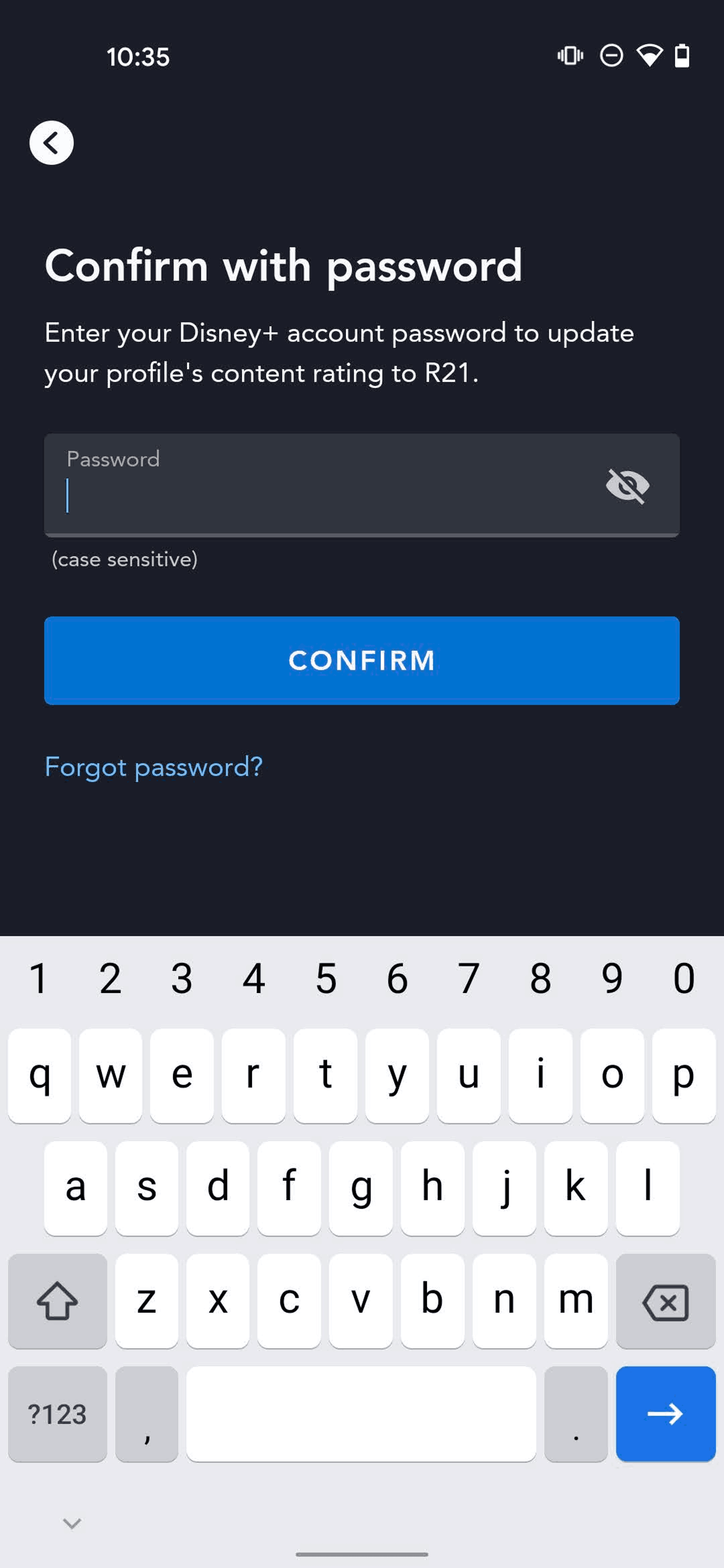 Disney+ Android Entertainment interface screenshot 11