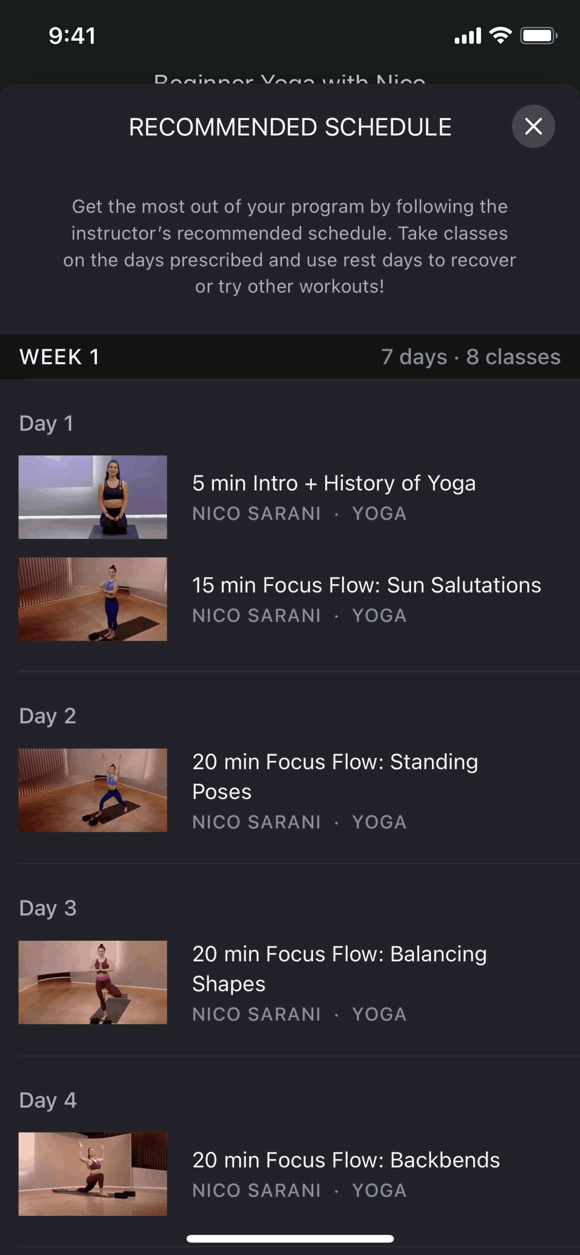 Peloton iOS Health & Fitness interface screenshot 16