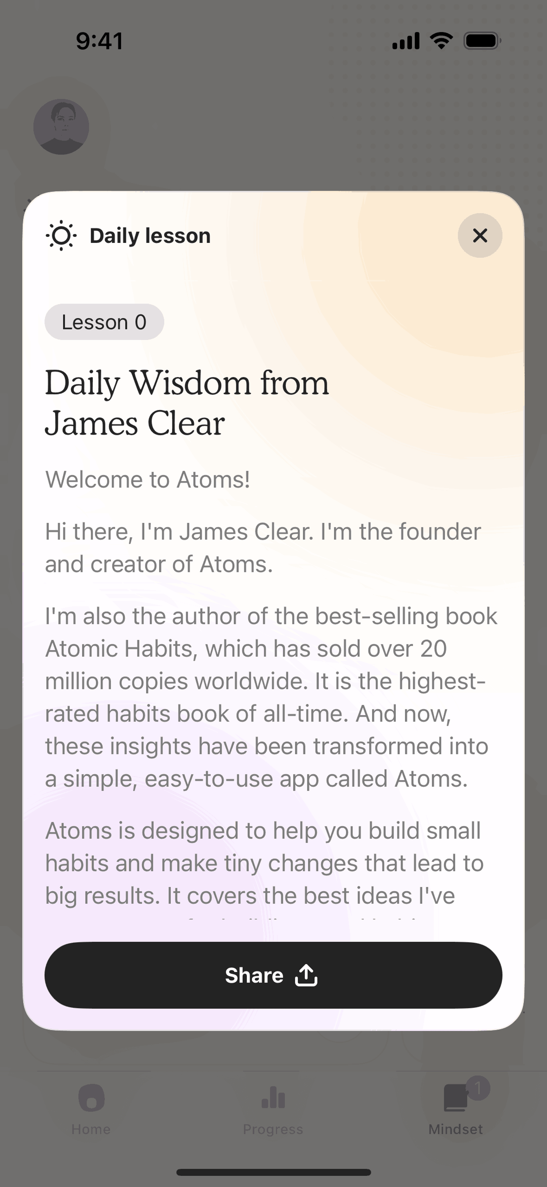 Atoms iOS Productivity interface screenshot 7