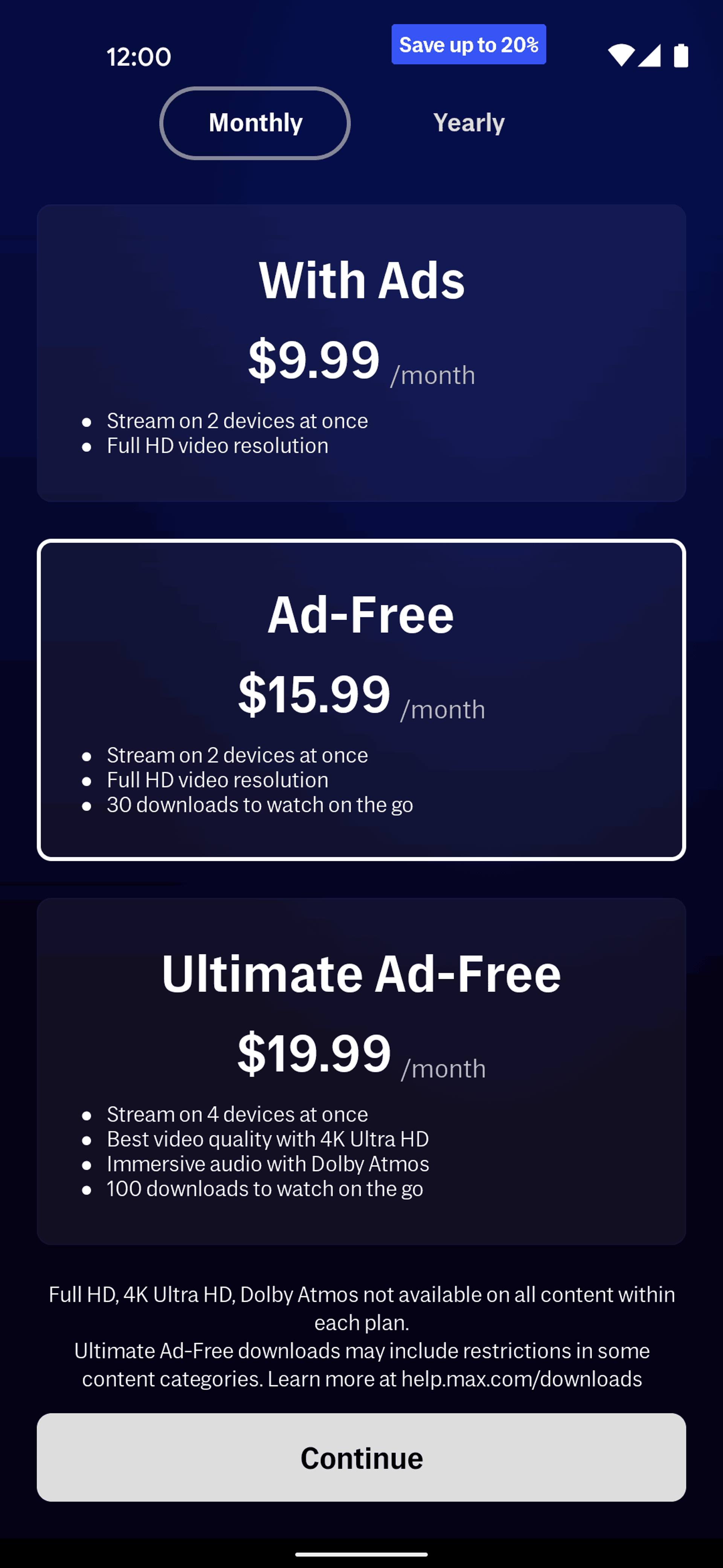 Max Android Entertainment interface screenshot 7