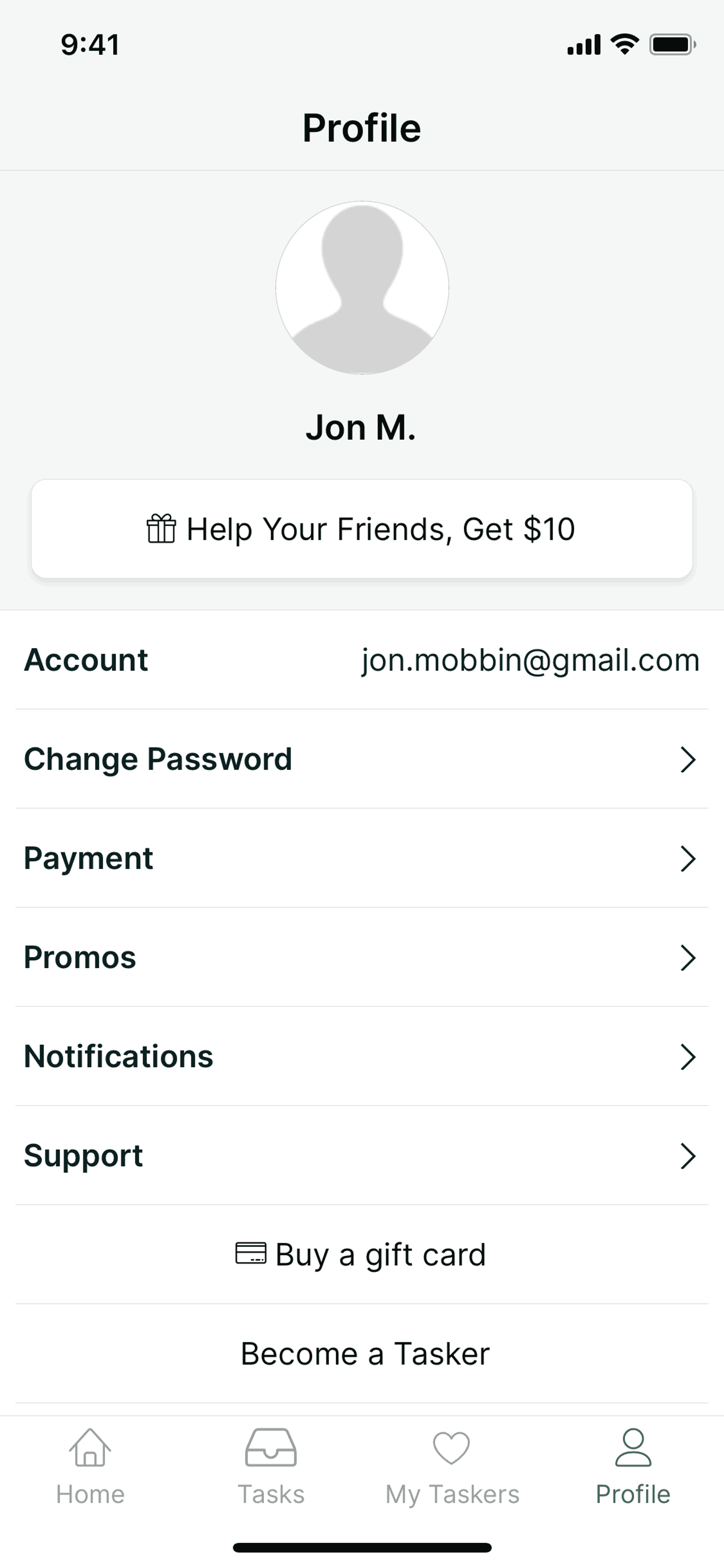 TaskRabbit iOS Lifestyle interface screenshot 3