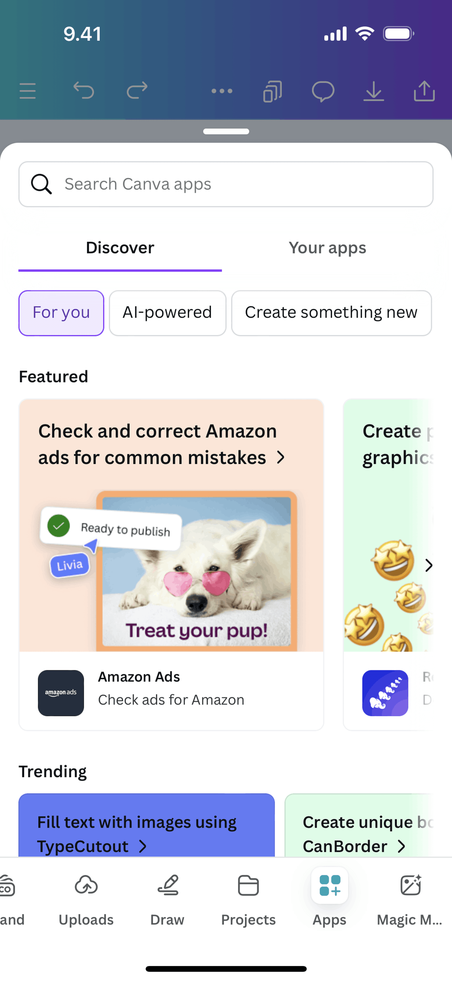 Canva iOS Photo & Video interface screenshot 24
