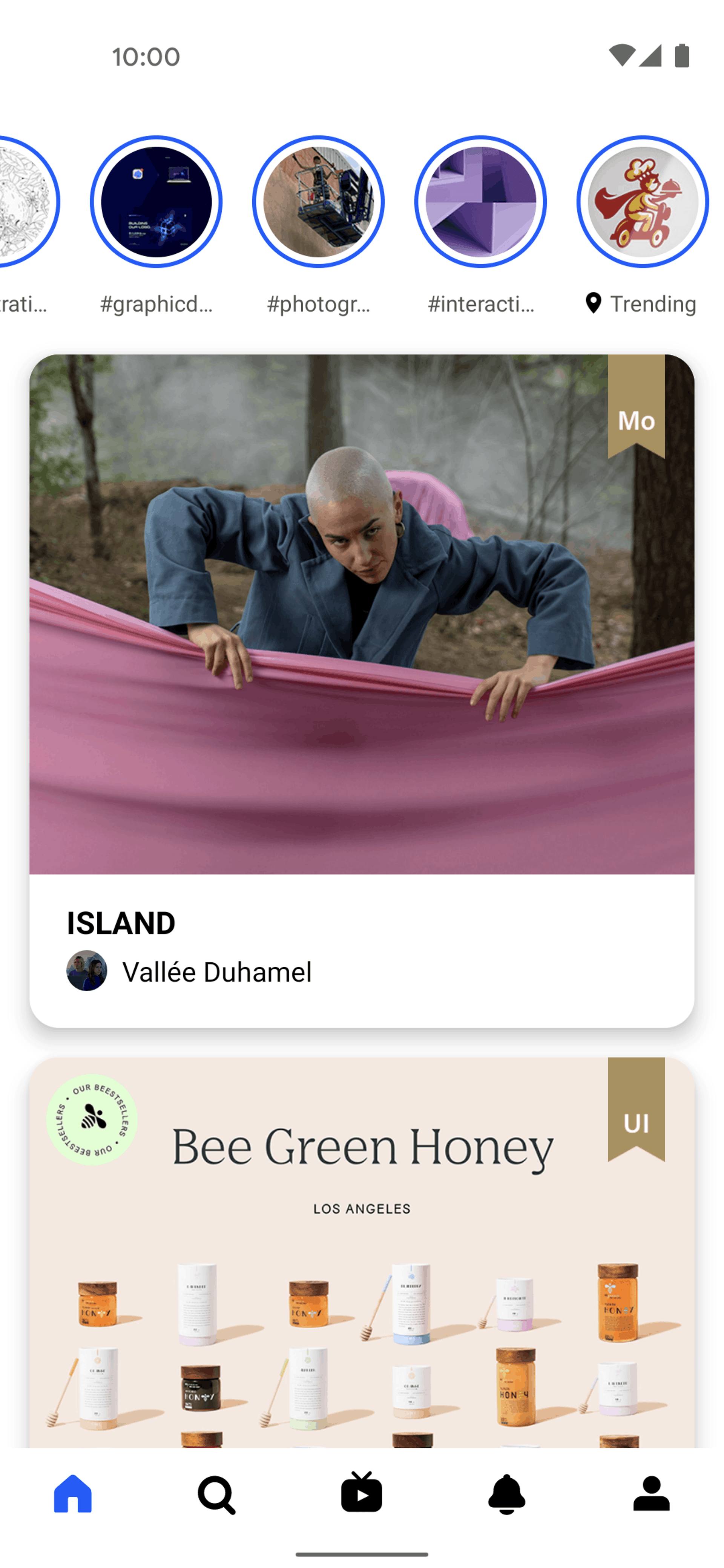 Behance Android Social Networking interface screenshot 15