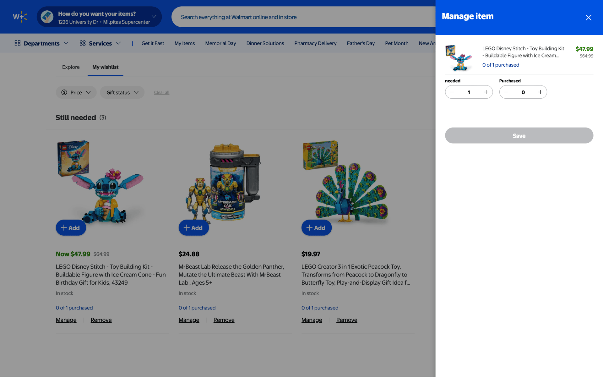Walmart Web Shopping interface screenshot 21