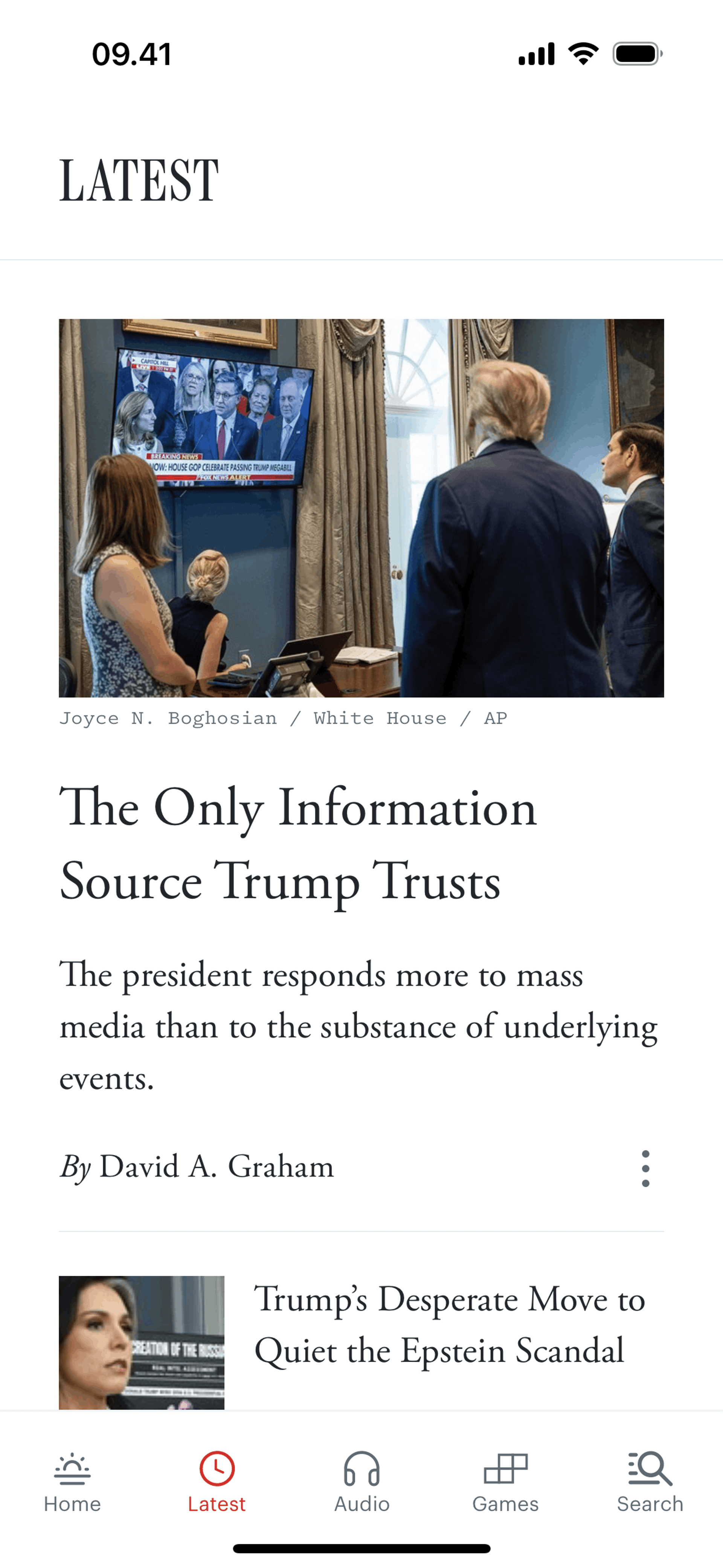 The Atlantic Magazine iOS News interface screenshot 18