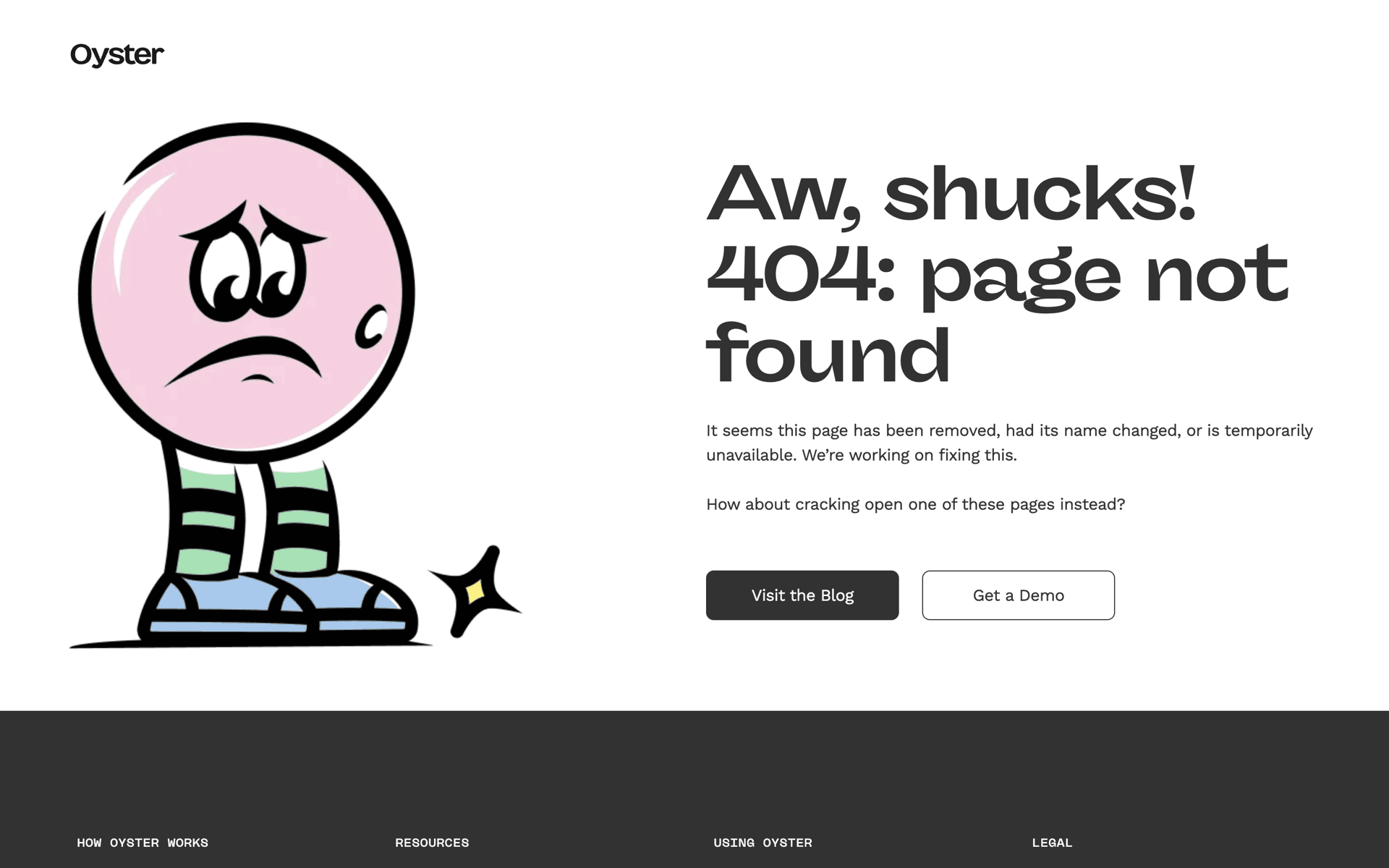 Oyster Web Business interface screenshot 5