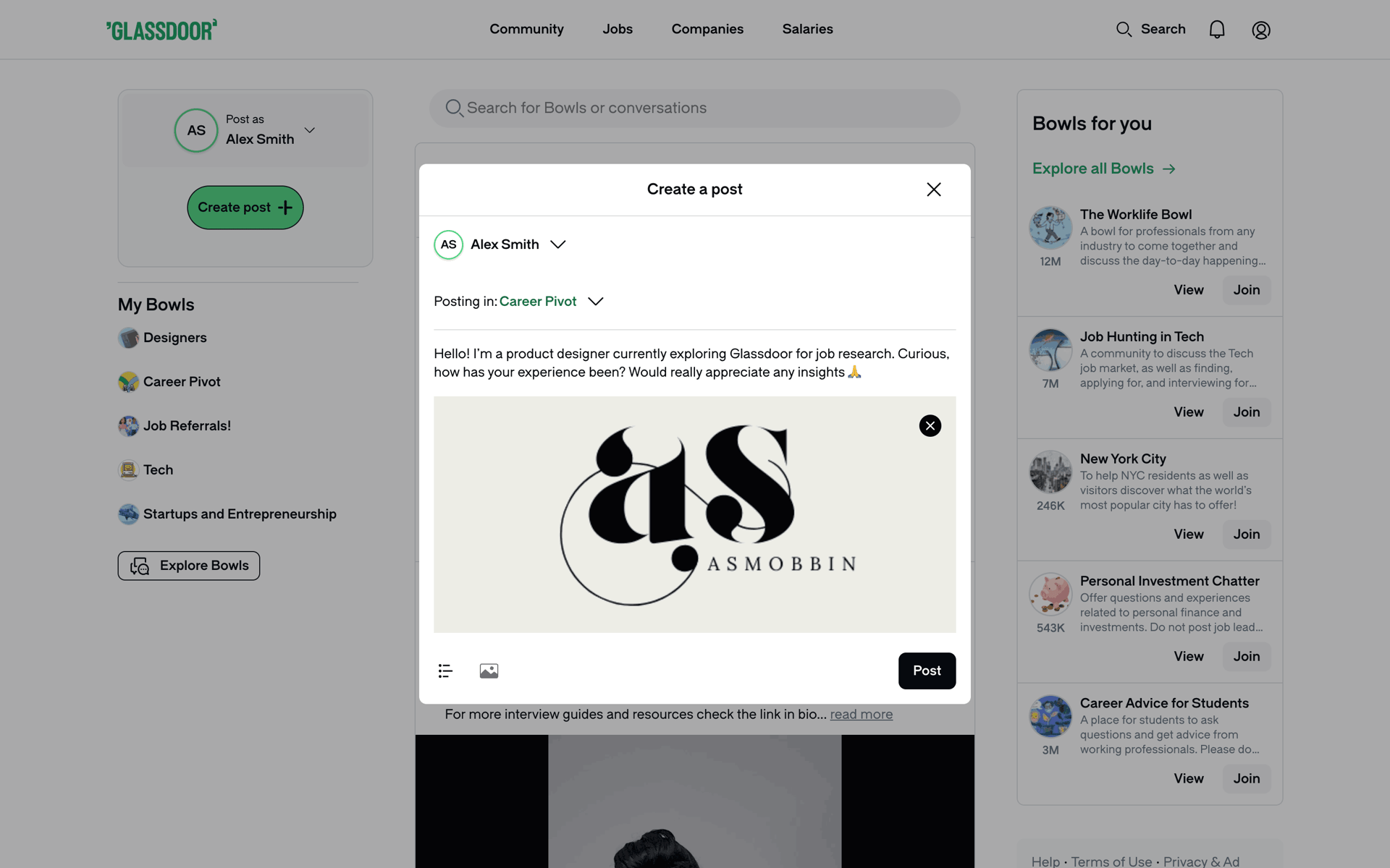 Glassdoor Web Business interface screenshot 5
