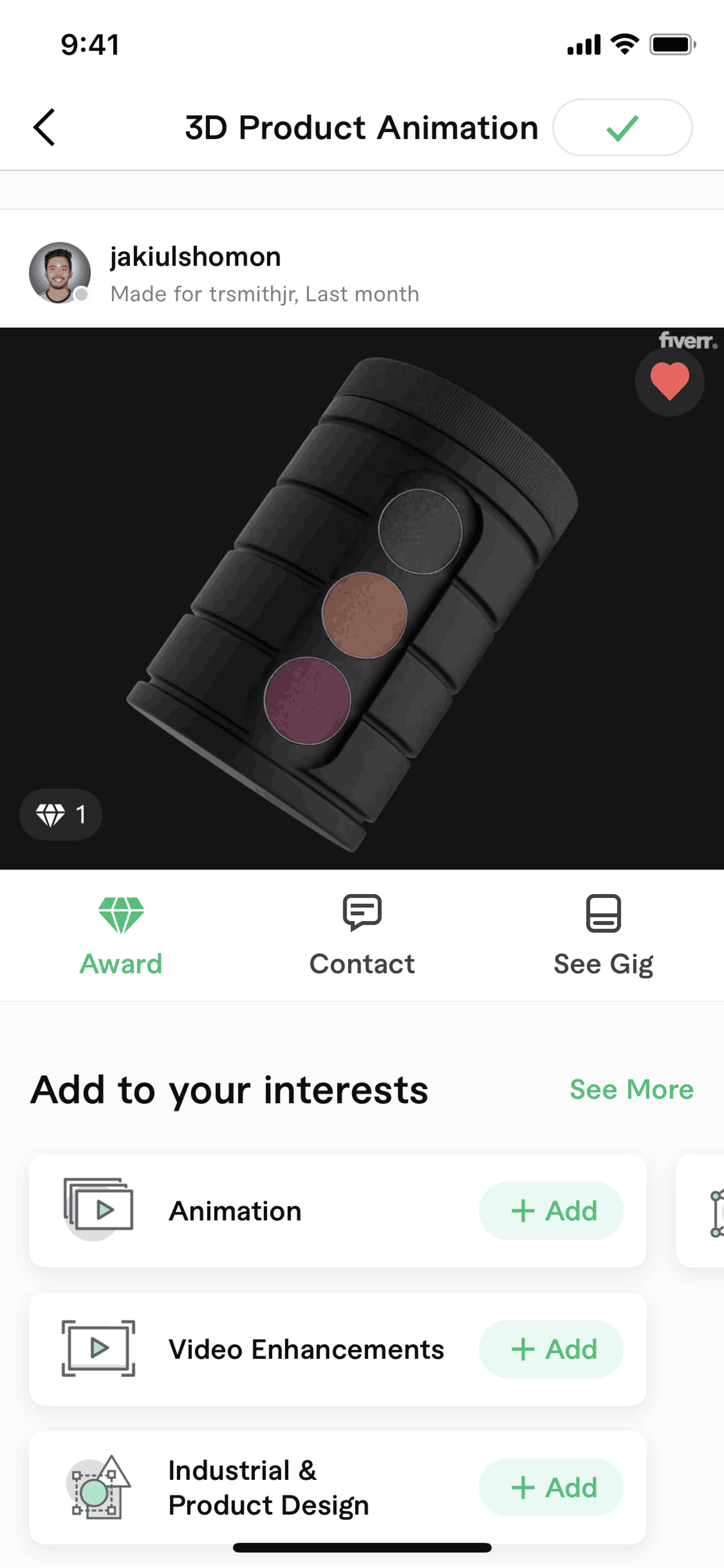 Fiverr iOS Business interface screenshot 11